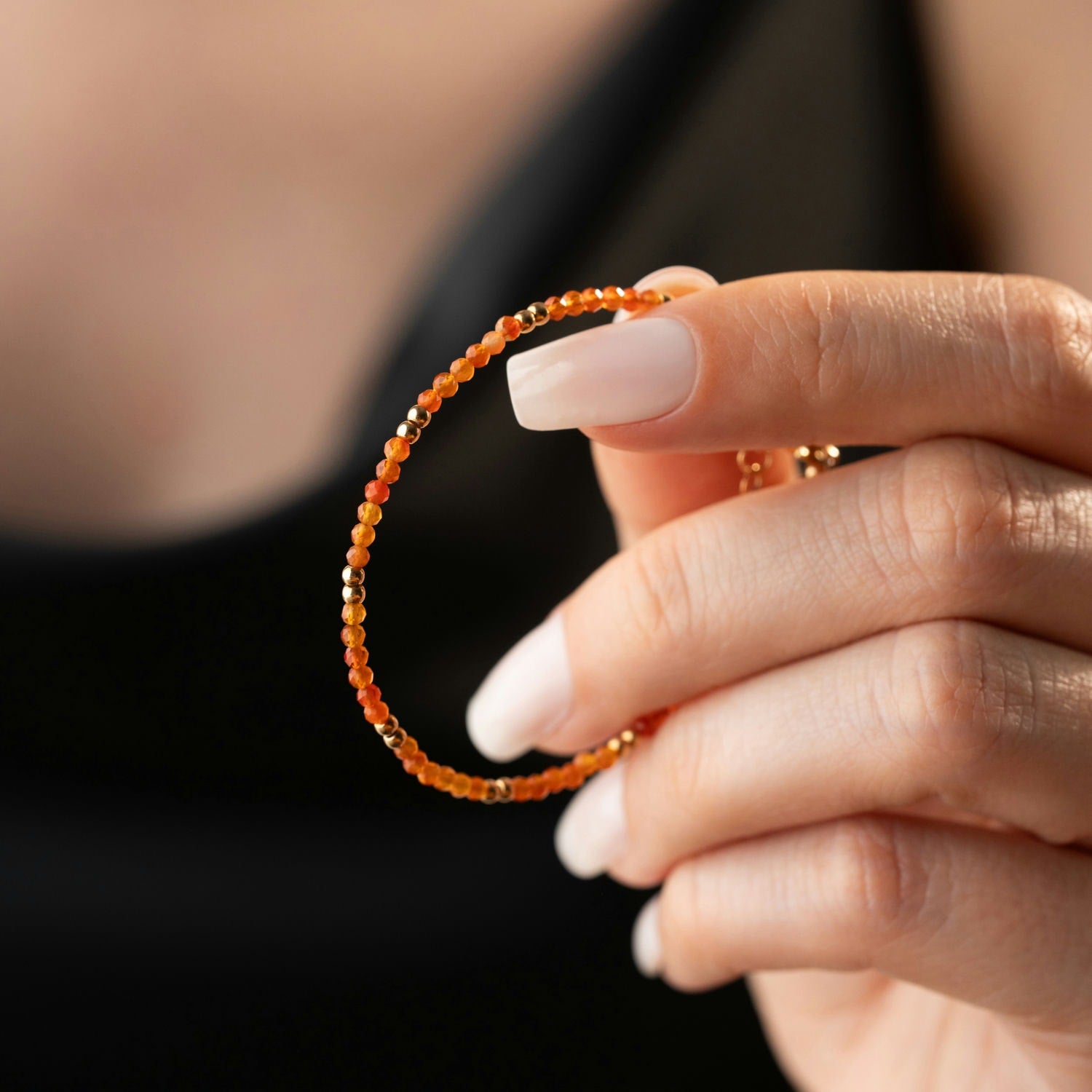 Skinny Carnelian Bracelet