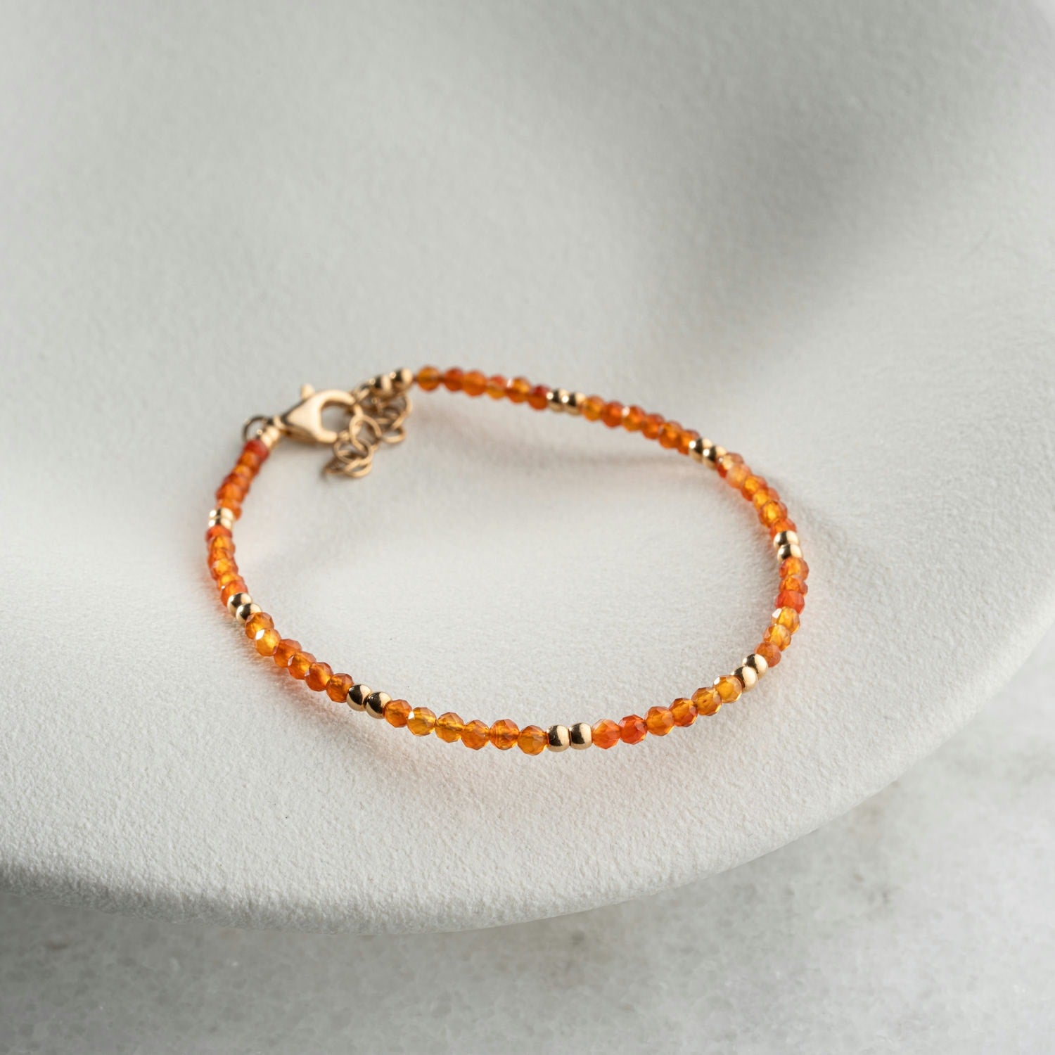 Skinny Carnelian Bracelet