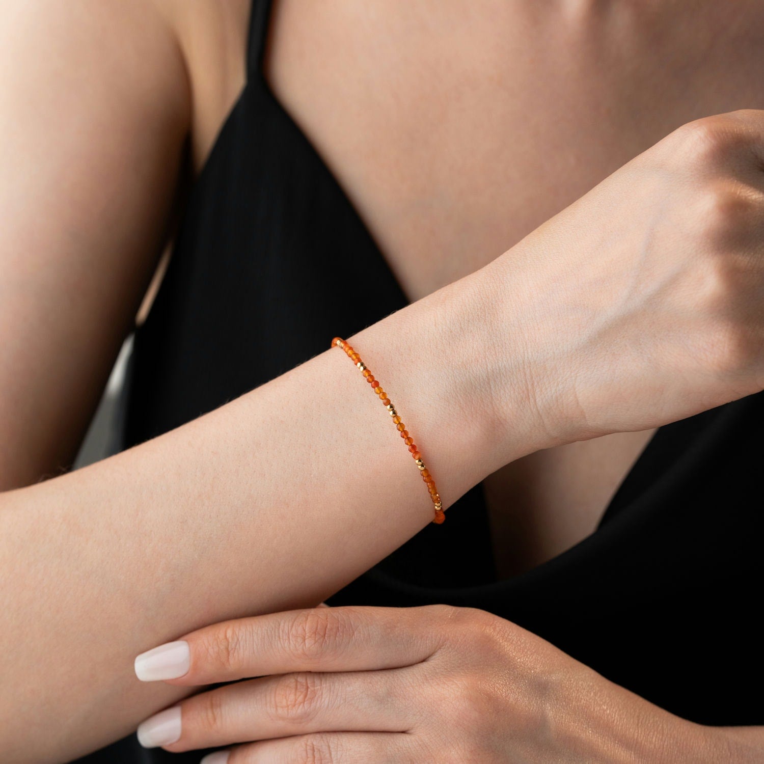 Skinny Carnelian Bracelet