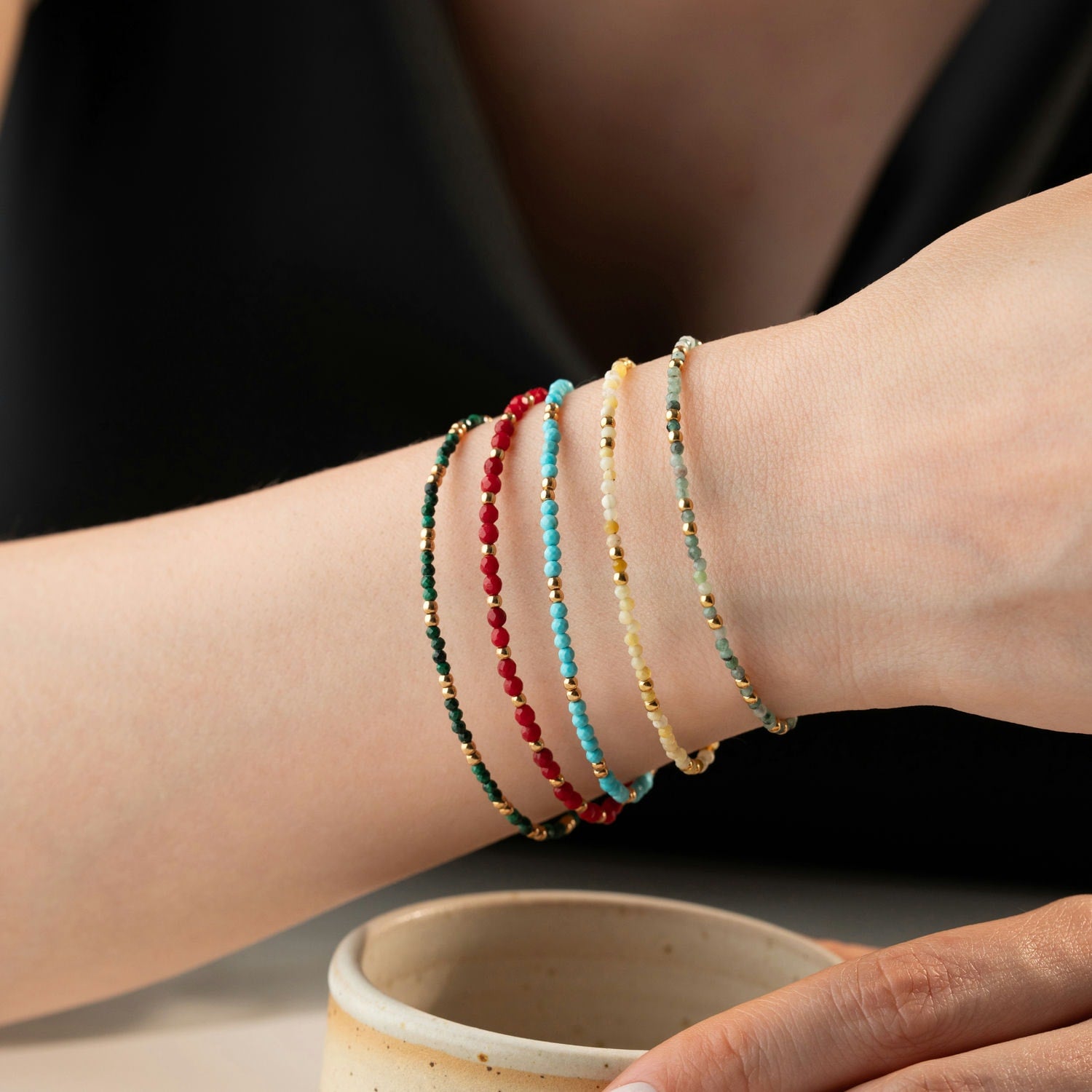 Skinny Coral Bracelet