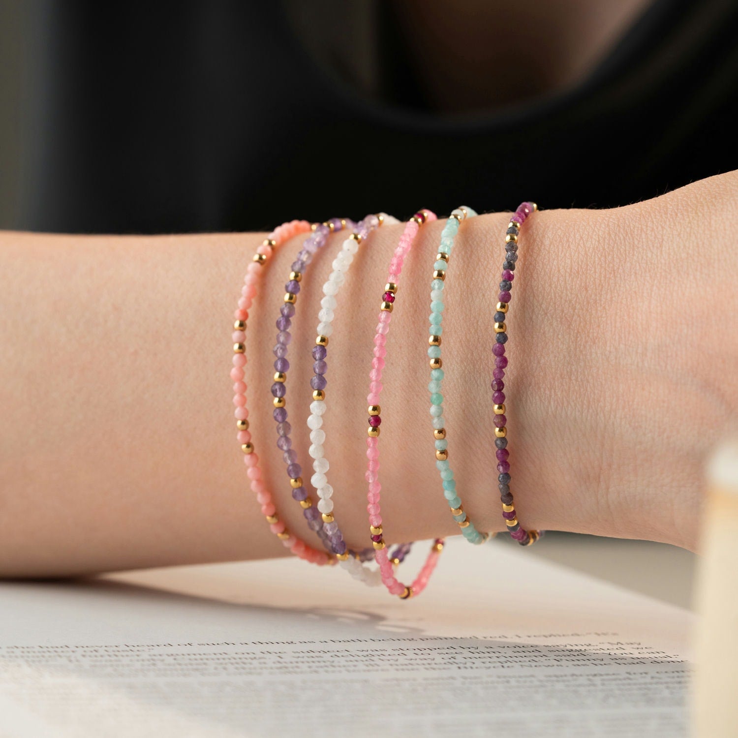 Skinny Aquamarine Bracelet