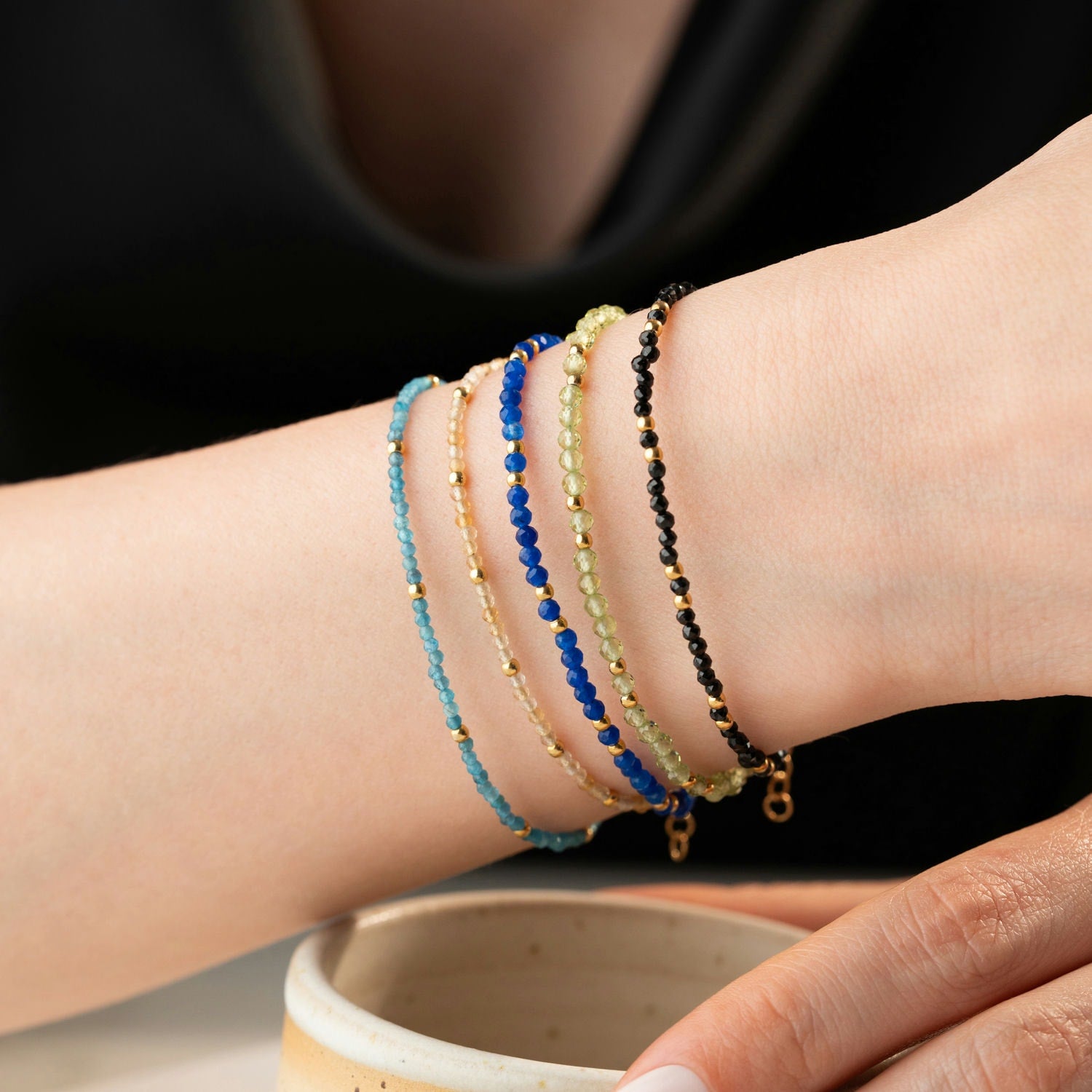 Skinny Lapis Lazuli Bracelet