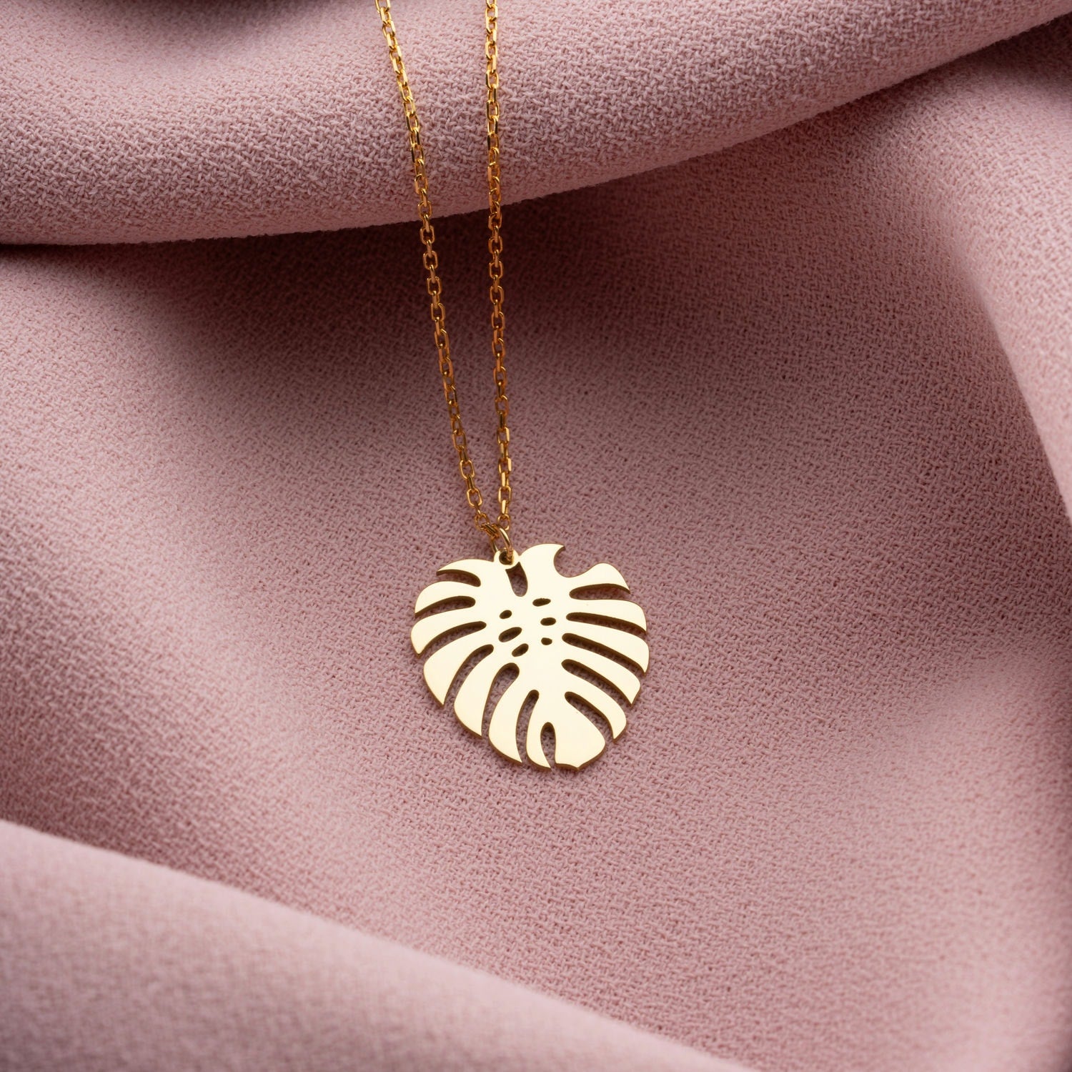Urban Jungle Monstera Leaf Necklace
