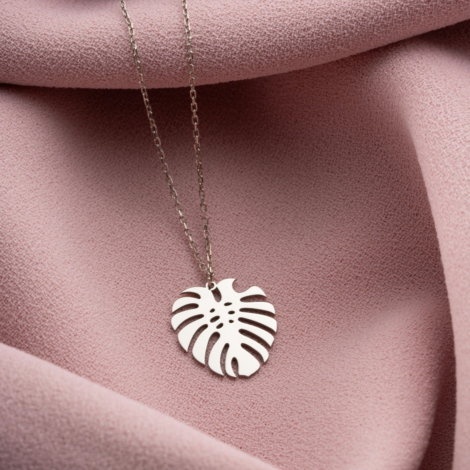 Urban Jungle Monstera Leaf Necklace