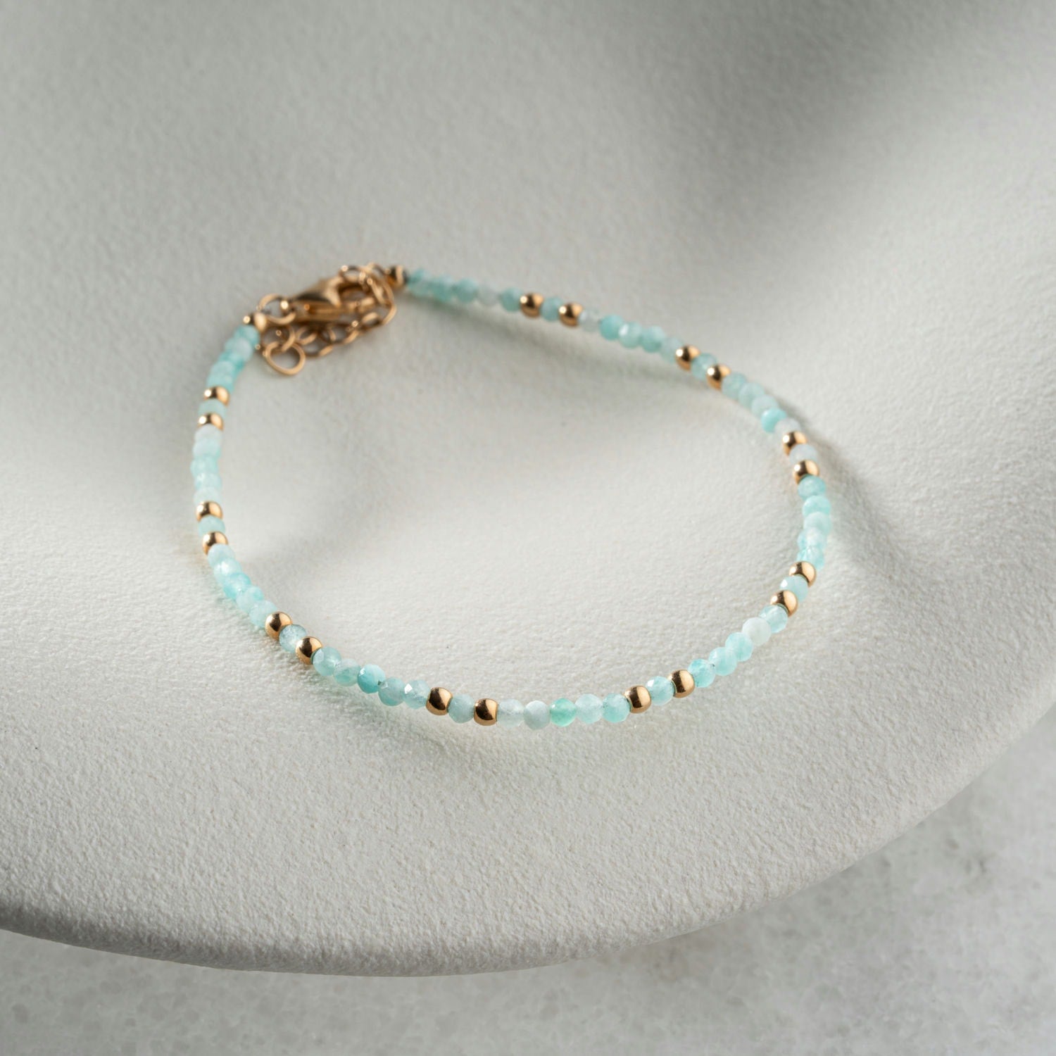 Skinny Aquamarine Bracelet