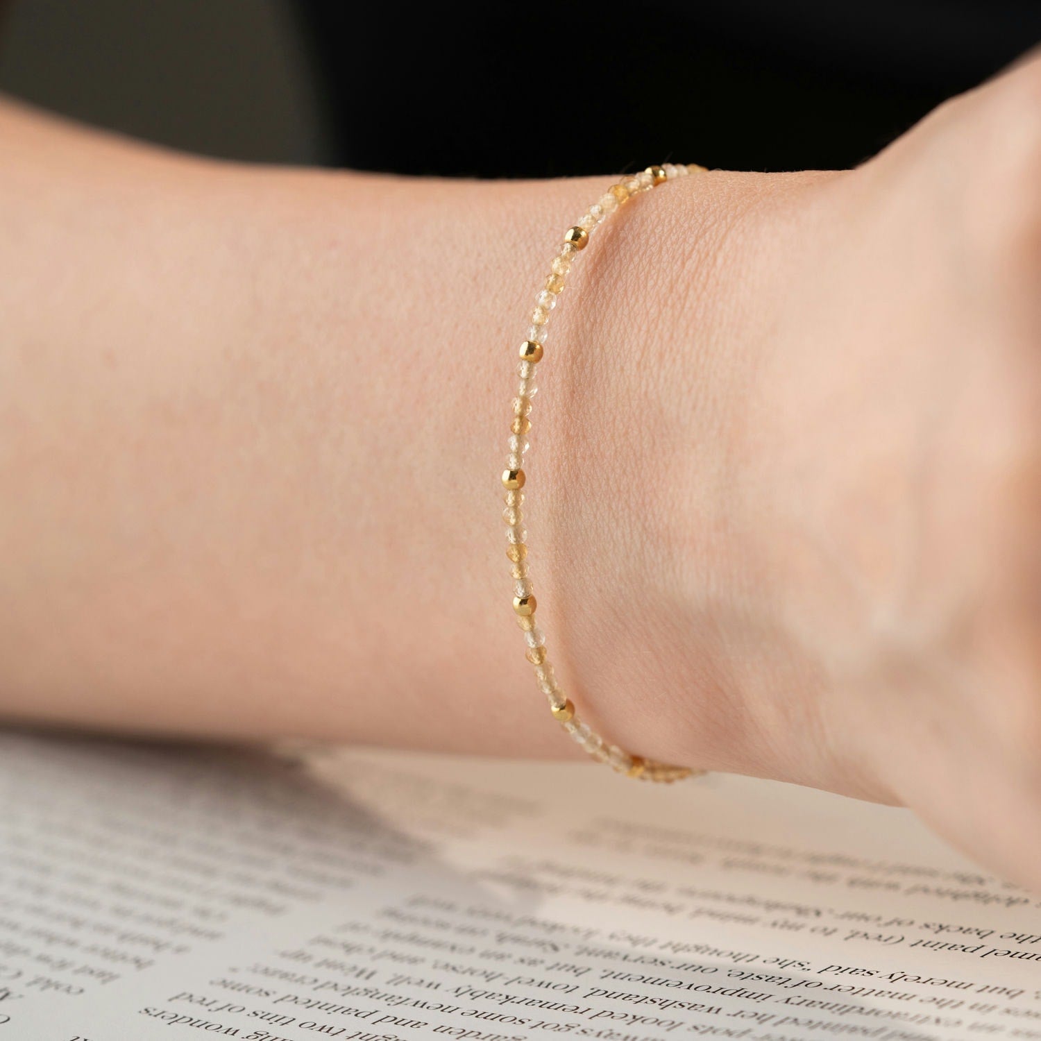 Skinny Citrine Bracelet