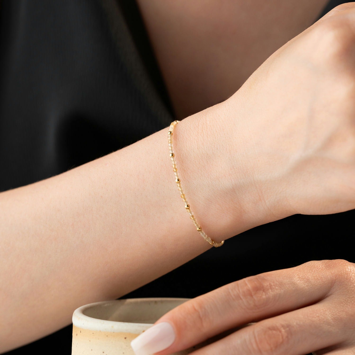 Skinny Citrine Bracelet