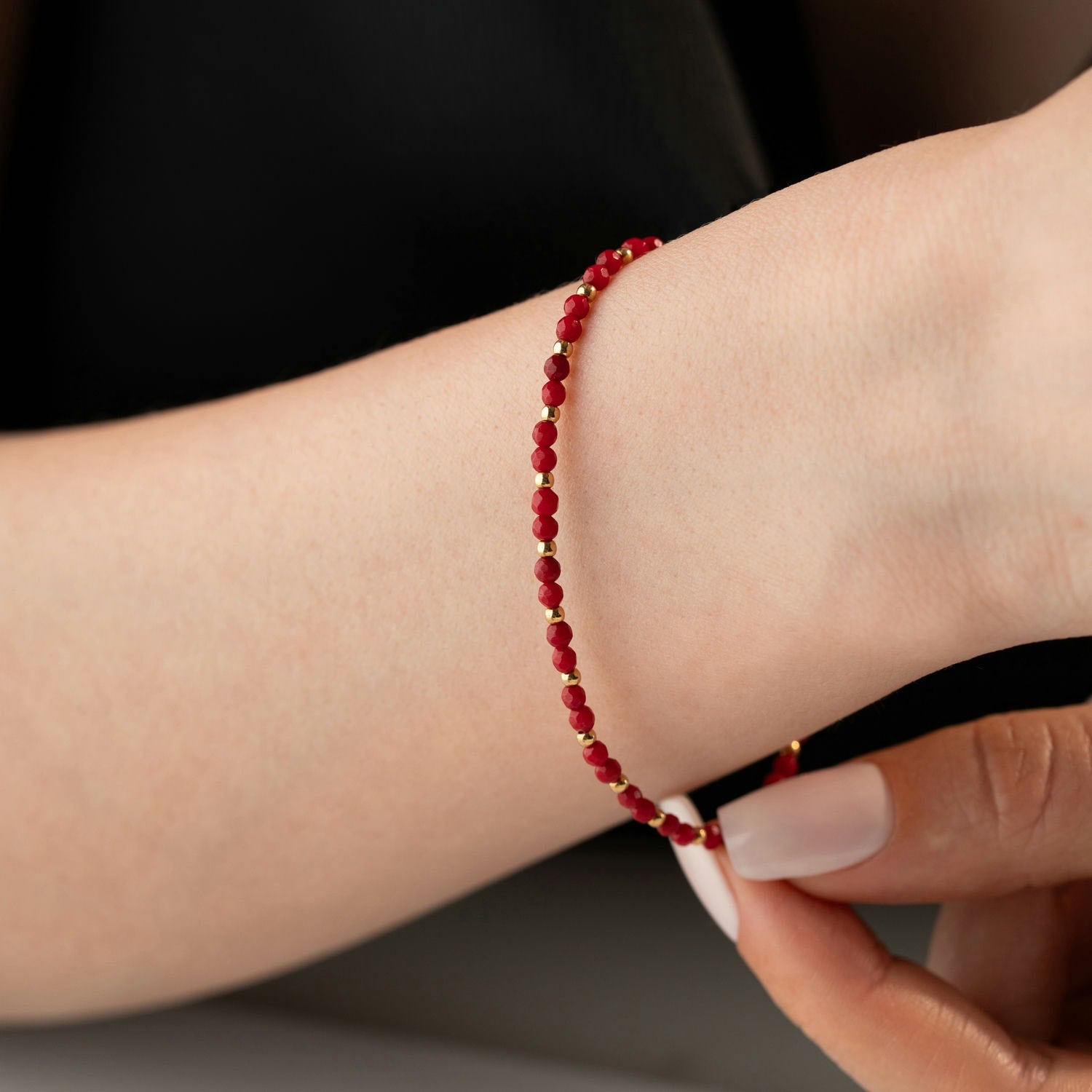 Skinny Coral Bracelet