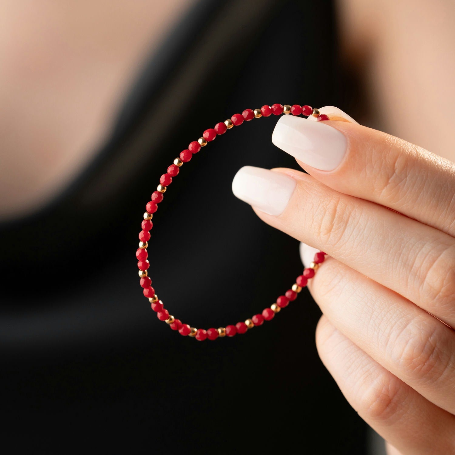 Skinny Coral Bracelet