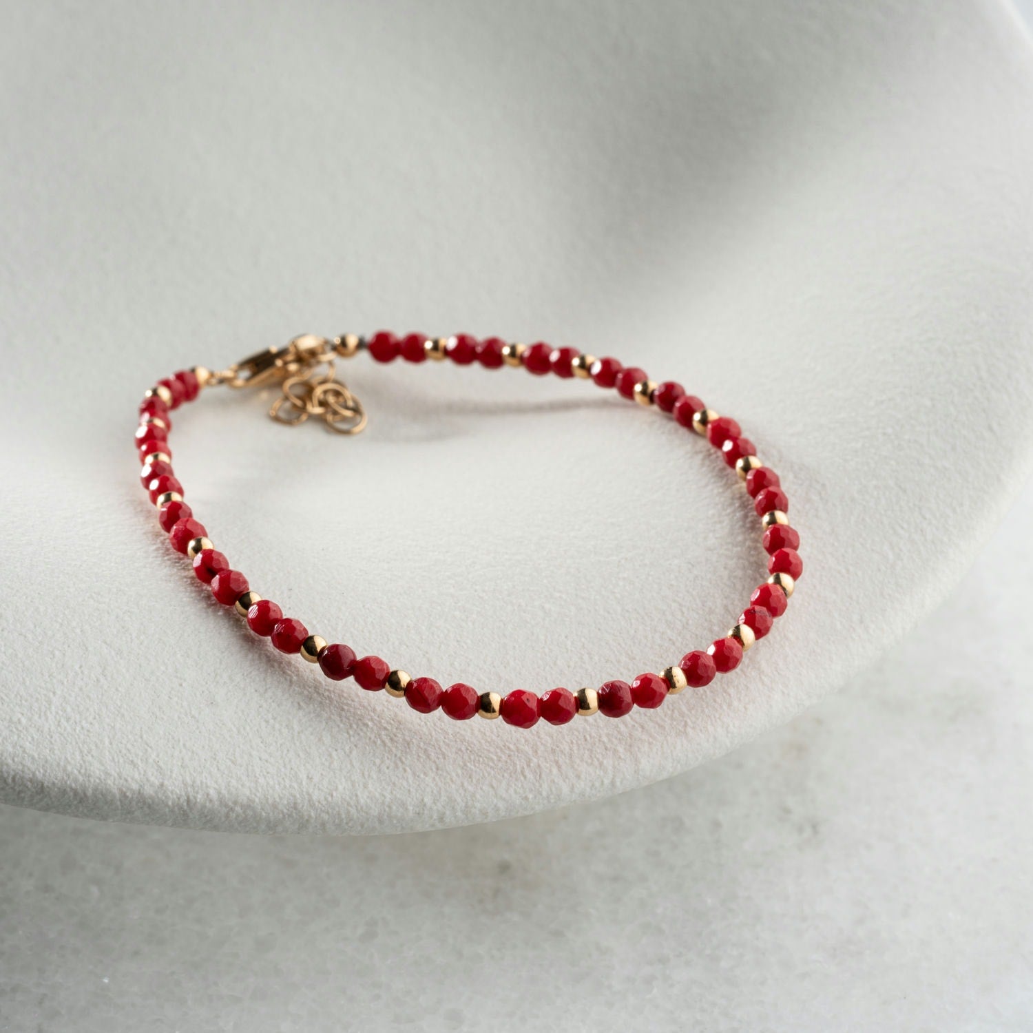 Skinny Coral Bracelet