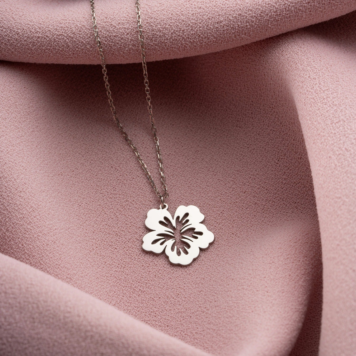 Endless Summer Hibiscus Flower Necklace