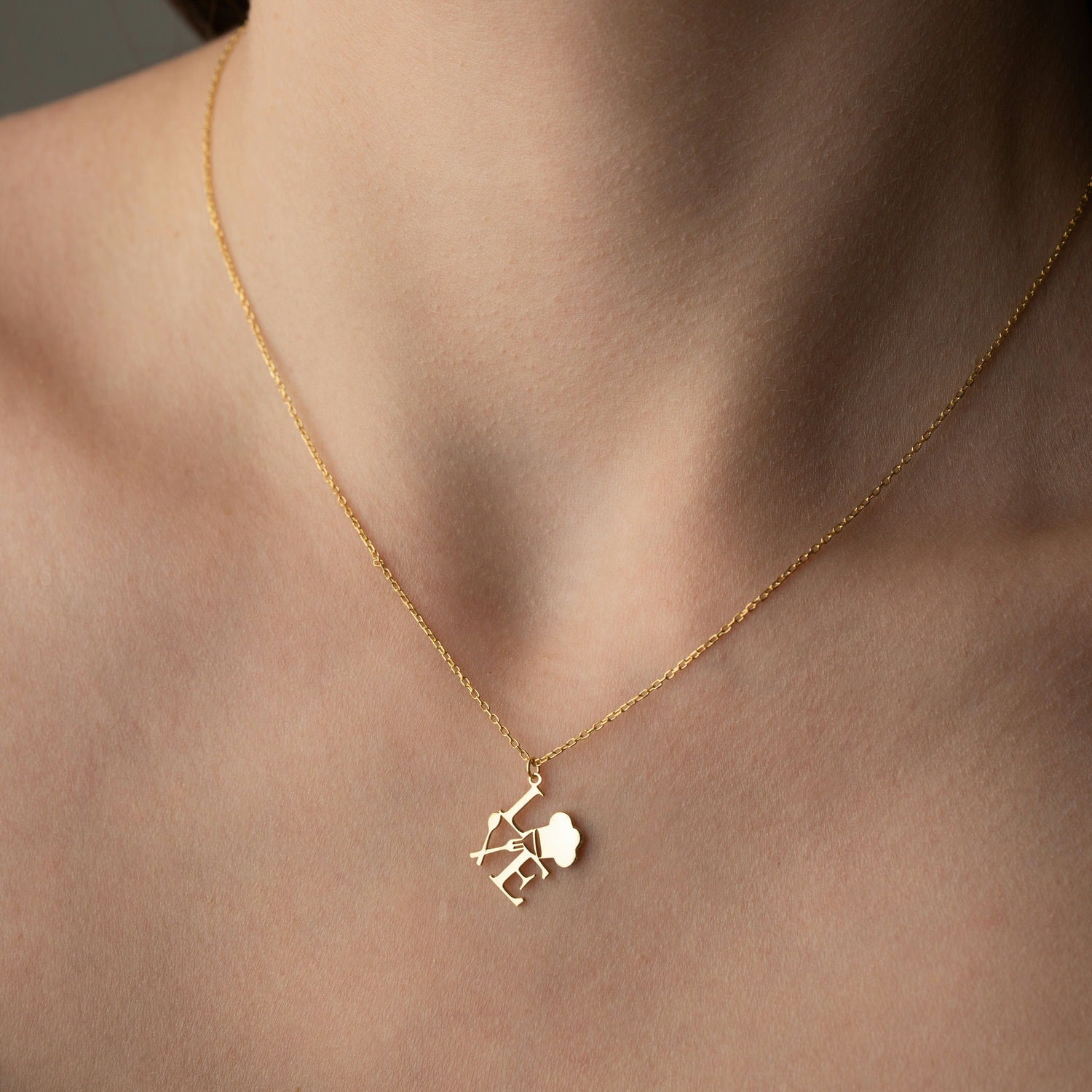 Love to Cook Chef & Baker Necklace