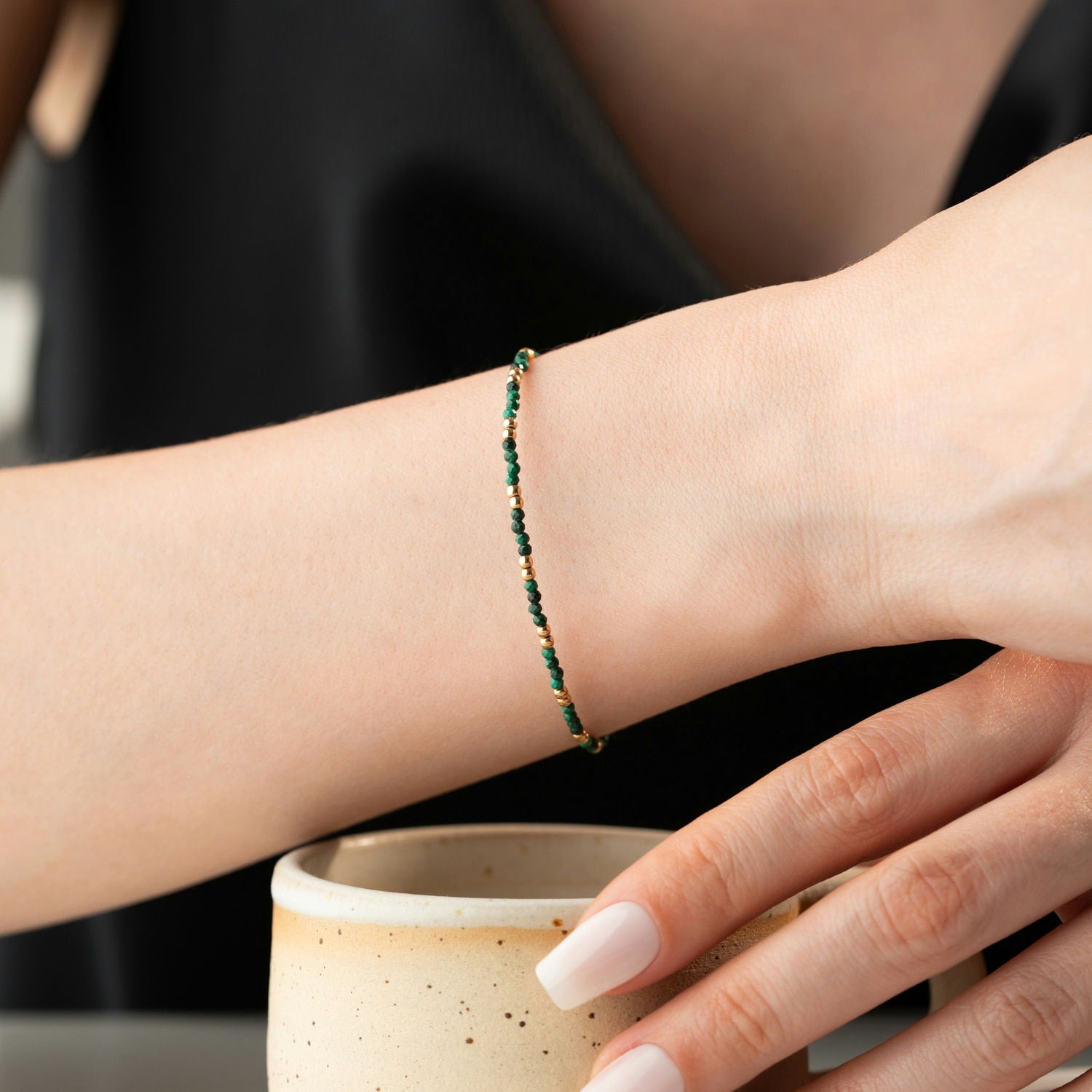 Skinny Malachite Bracelet