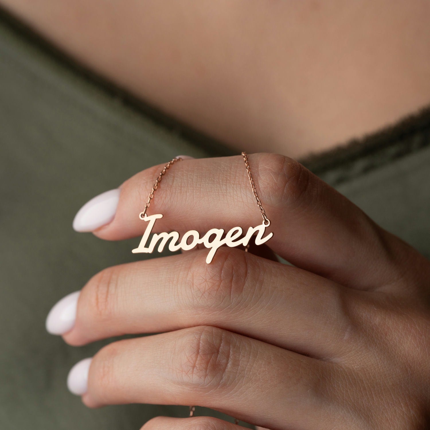Personalised Name Necklace in Sterling Silver