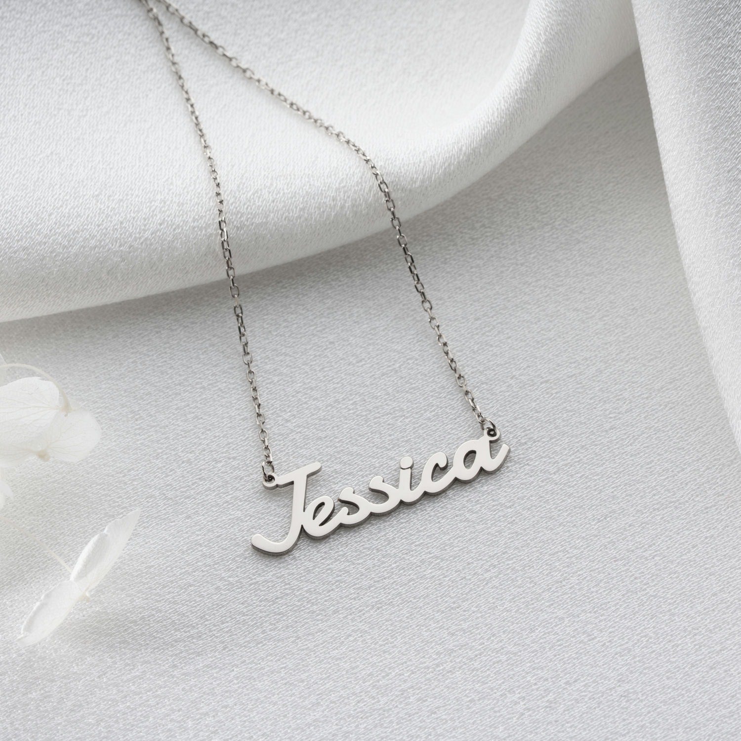 Personalised Name Necklace in Sterling Silver