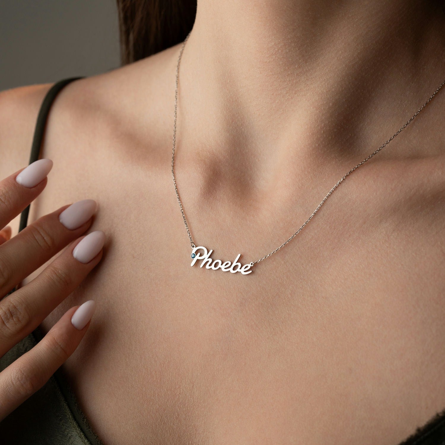 'The Personal Spark' Custom Name & Birthstone Necklace