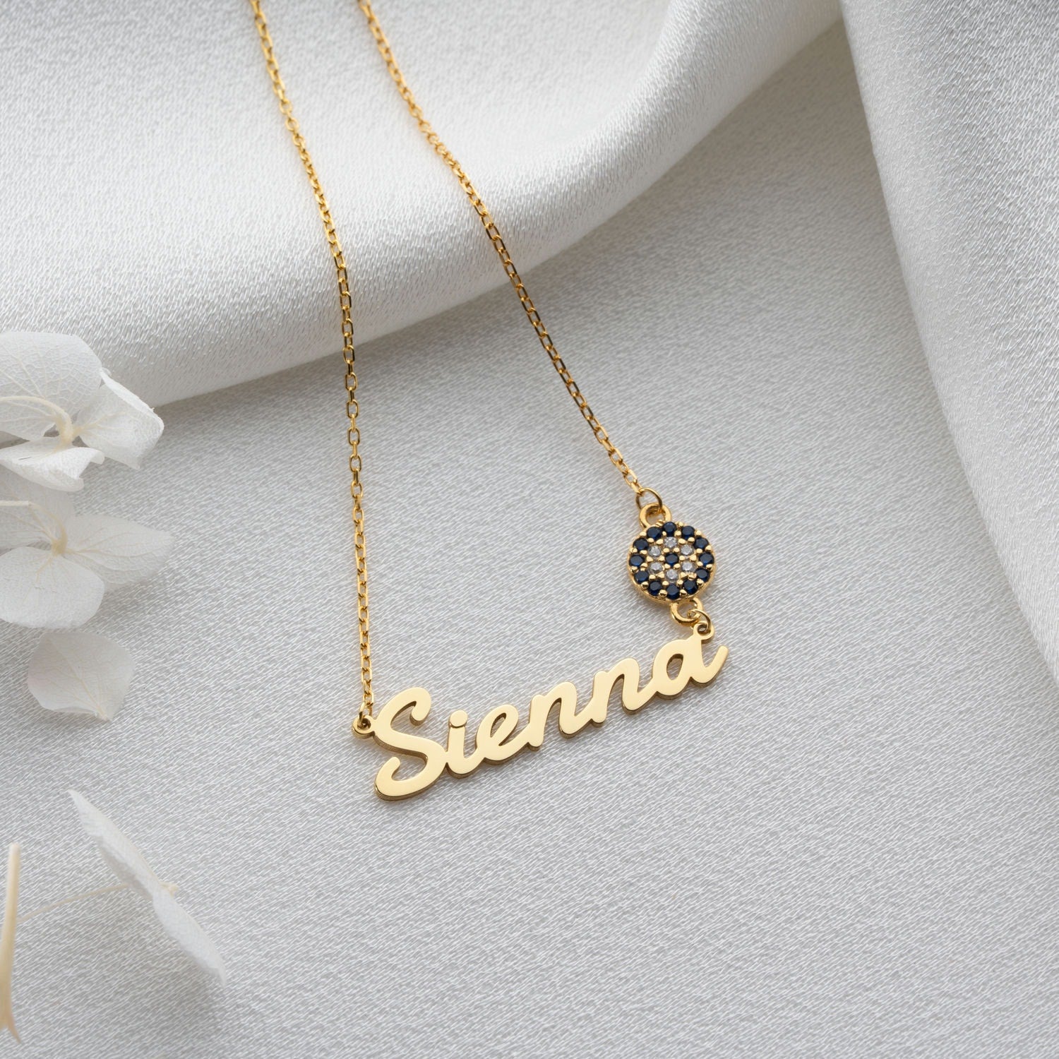 'Guardian Eye' Personalised Name Necklace