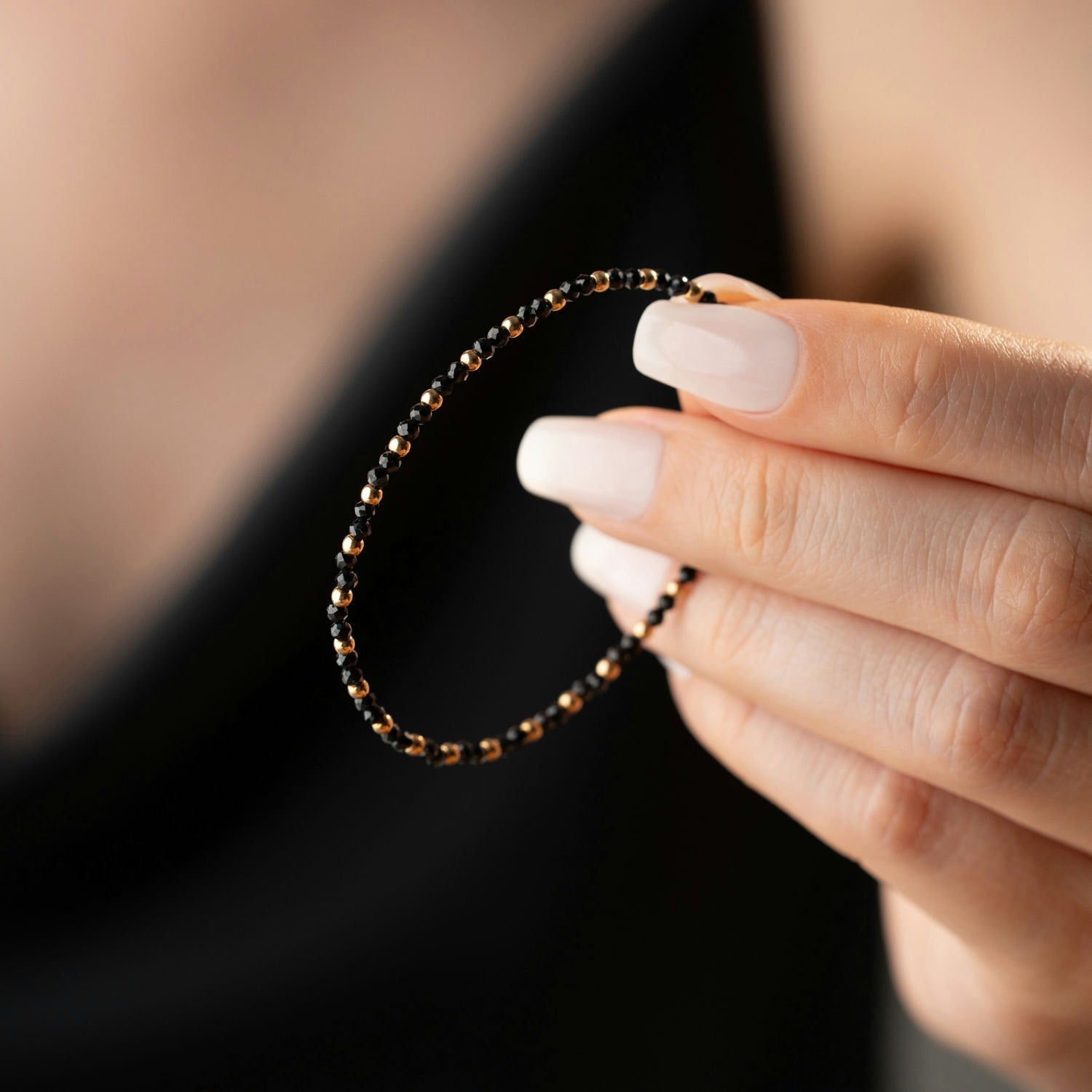 Skinny Onyx Bracelet