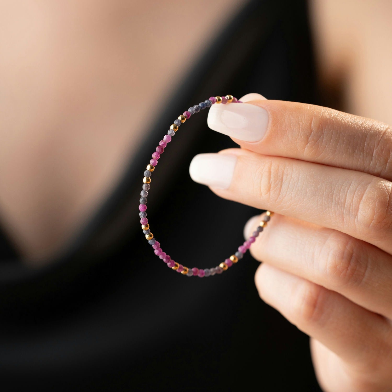 Skinny Ruby Bracelet