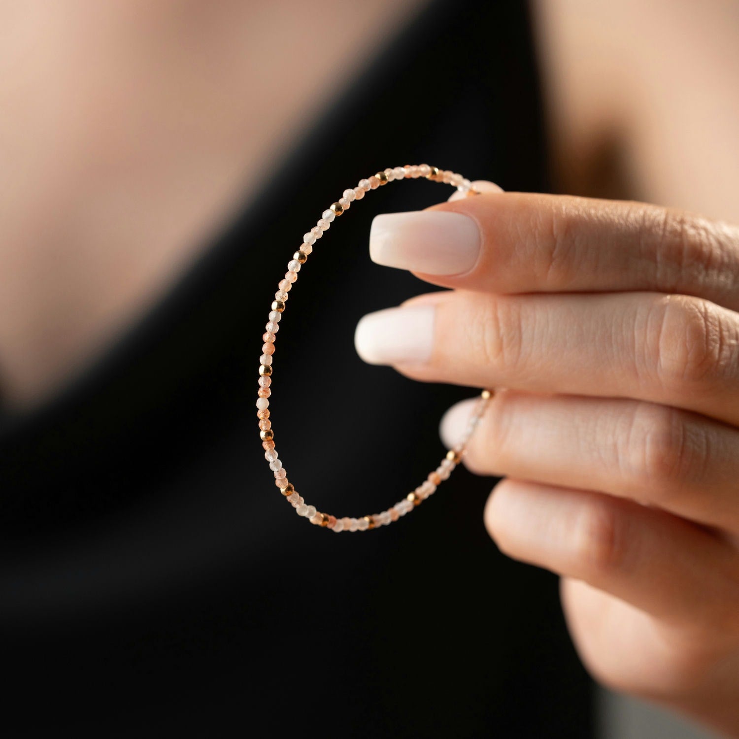 Skinny Sunstone Bracelet