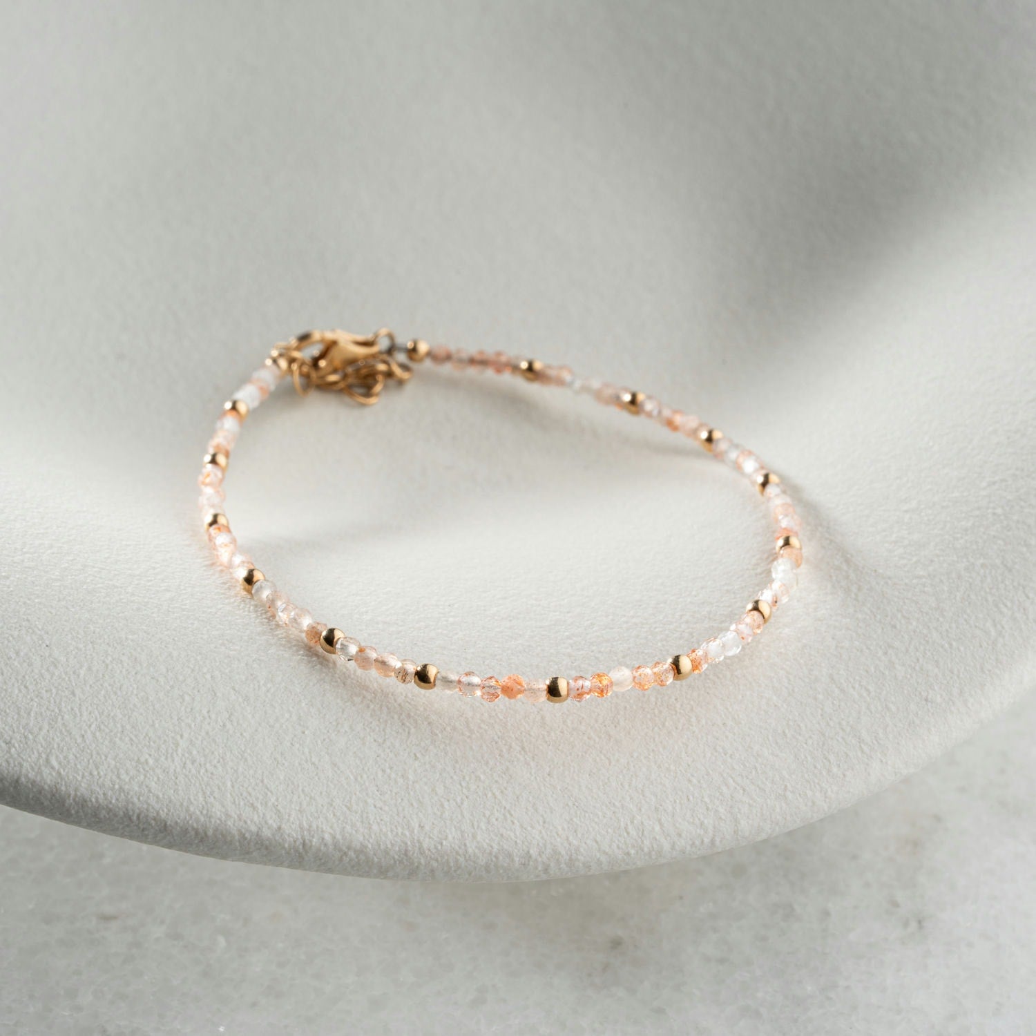 Skinny Sunstone Bracelet