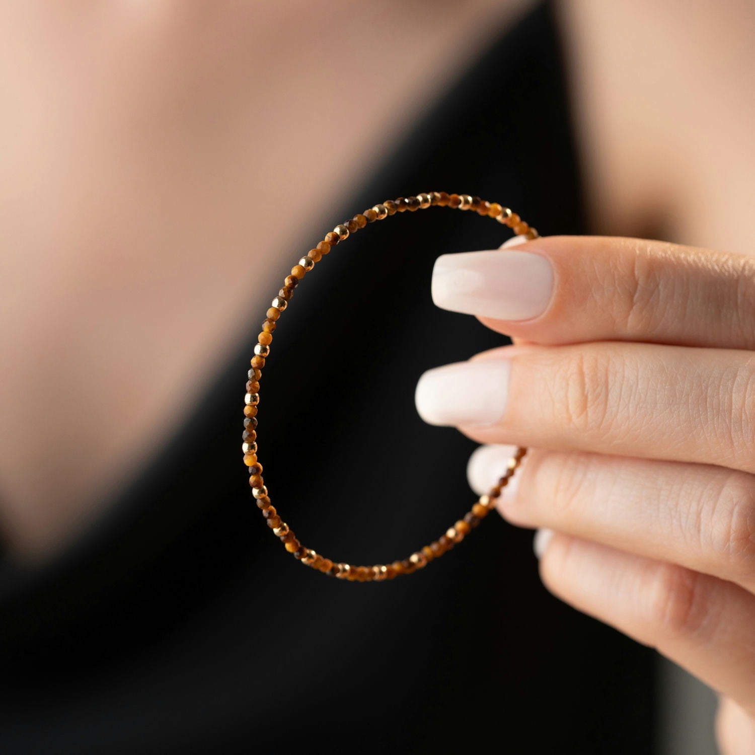 Skinny Tiger Eye Bracelet