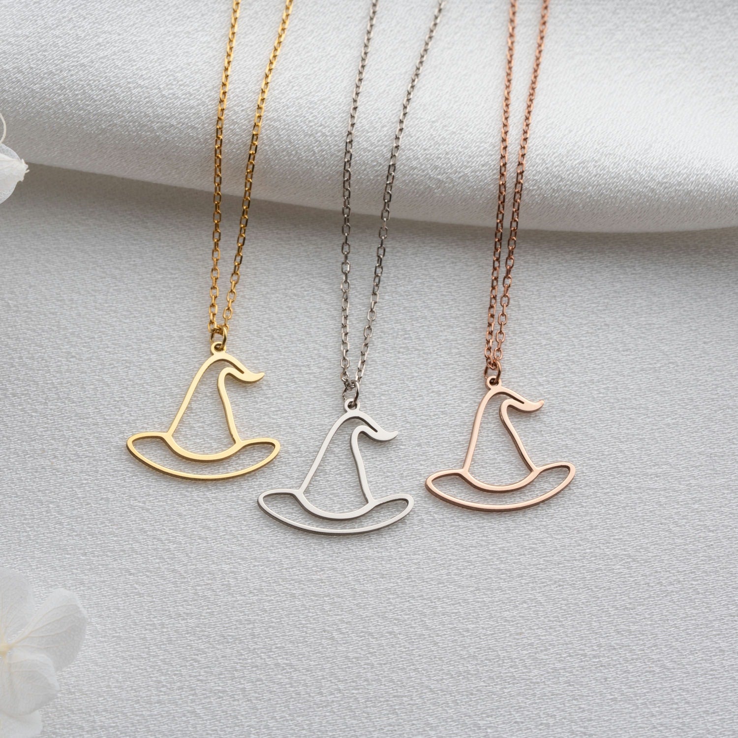 Little Book of Spells Witch Hat Necklace
