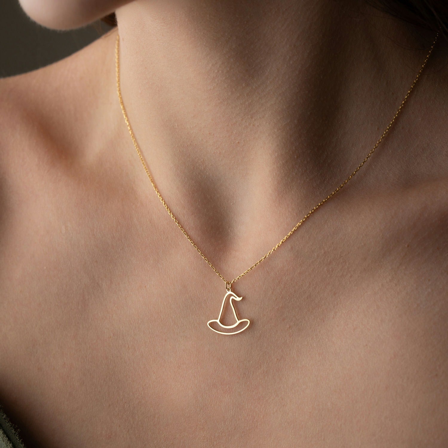 Little Book of Spells Witch Hat Necklace