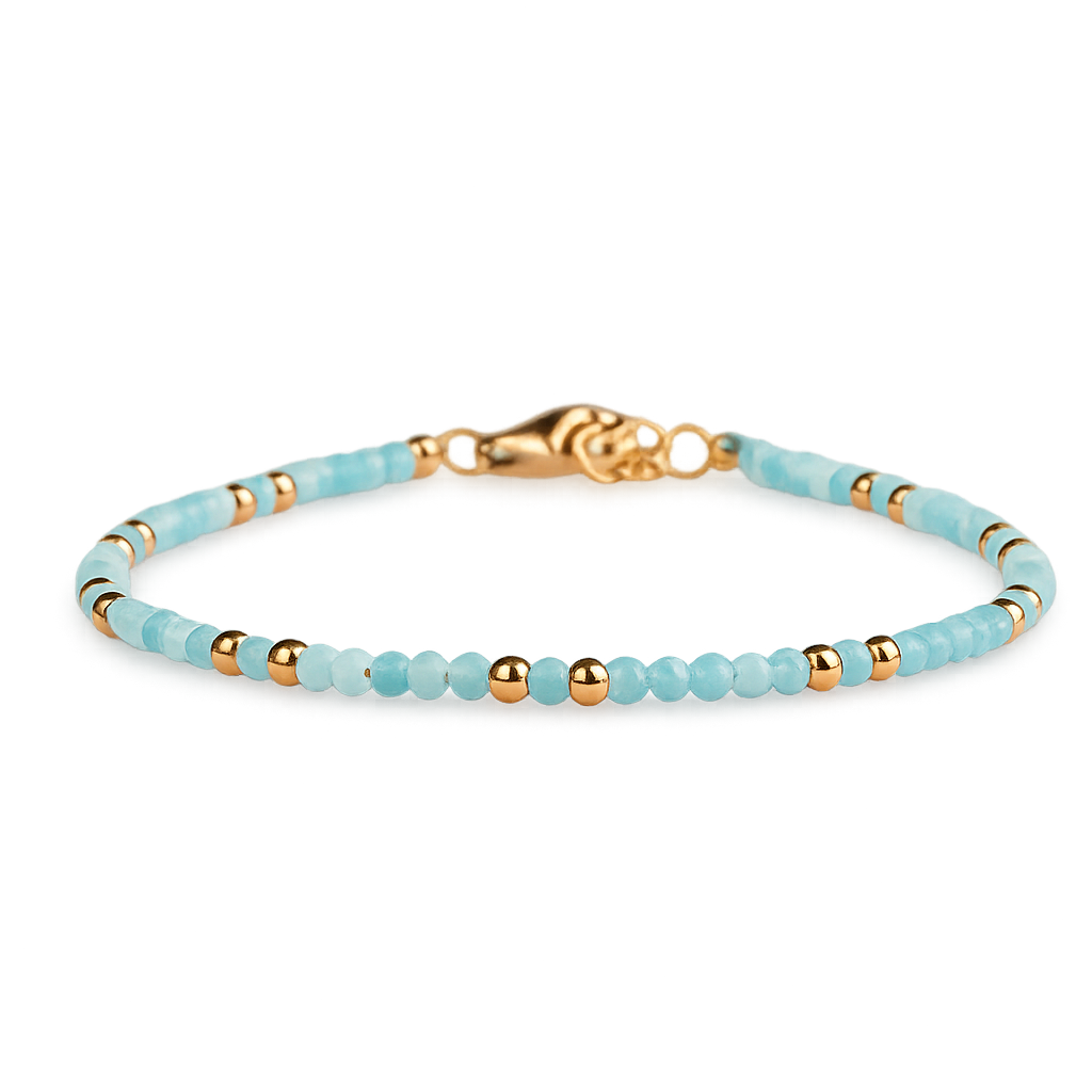 Skinny Aquamarine Bracelet