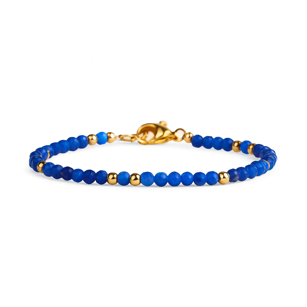 Skinny Blue Agate Bracelet