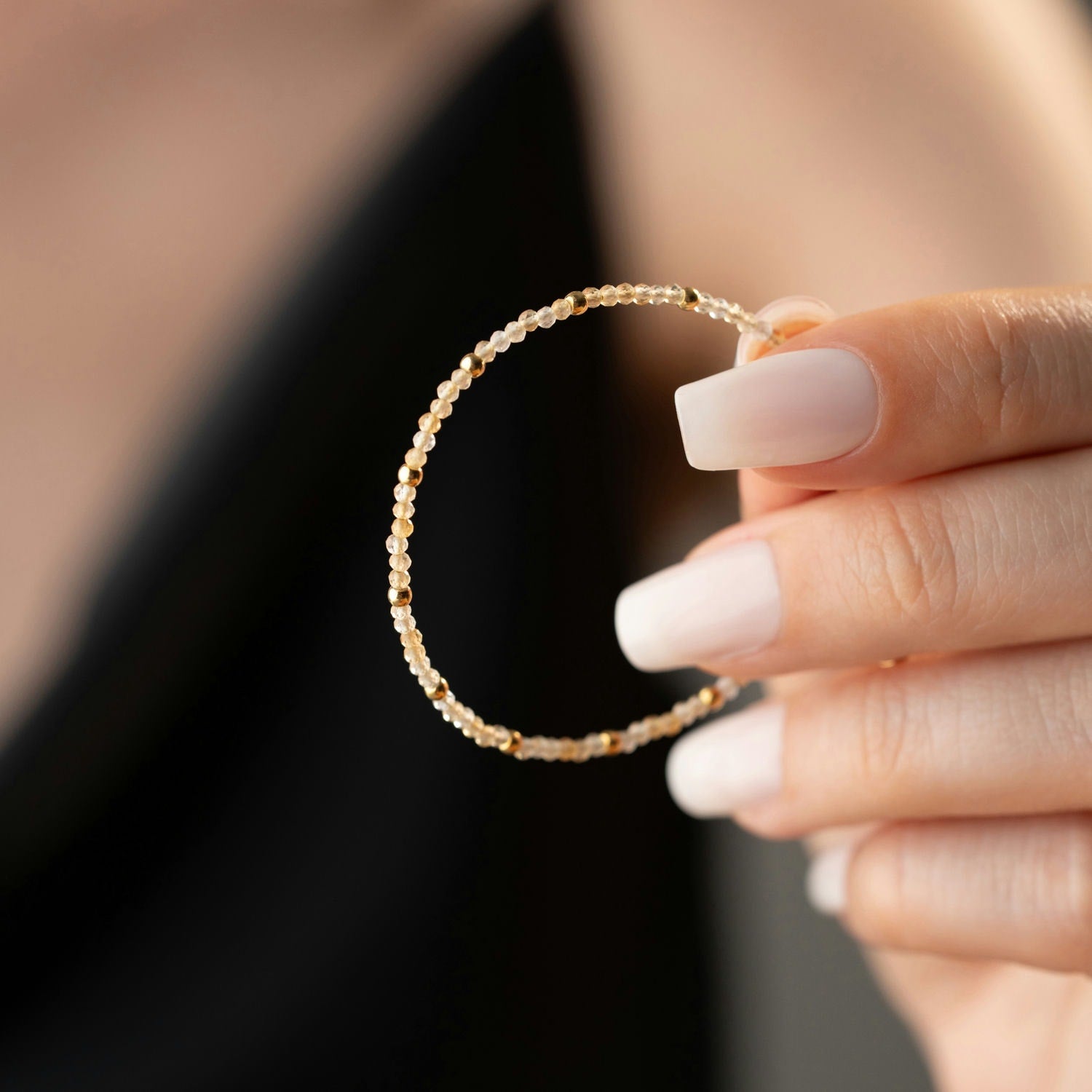 Skinny Citrine Bracelet
