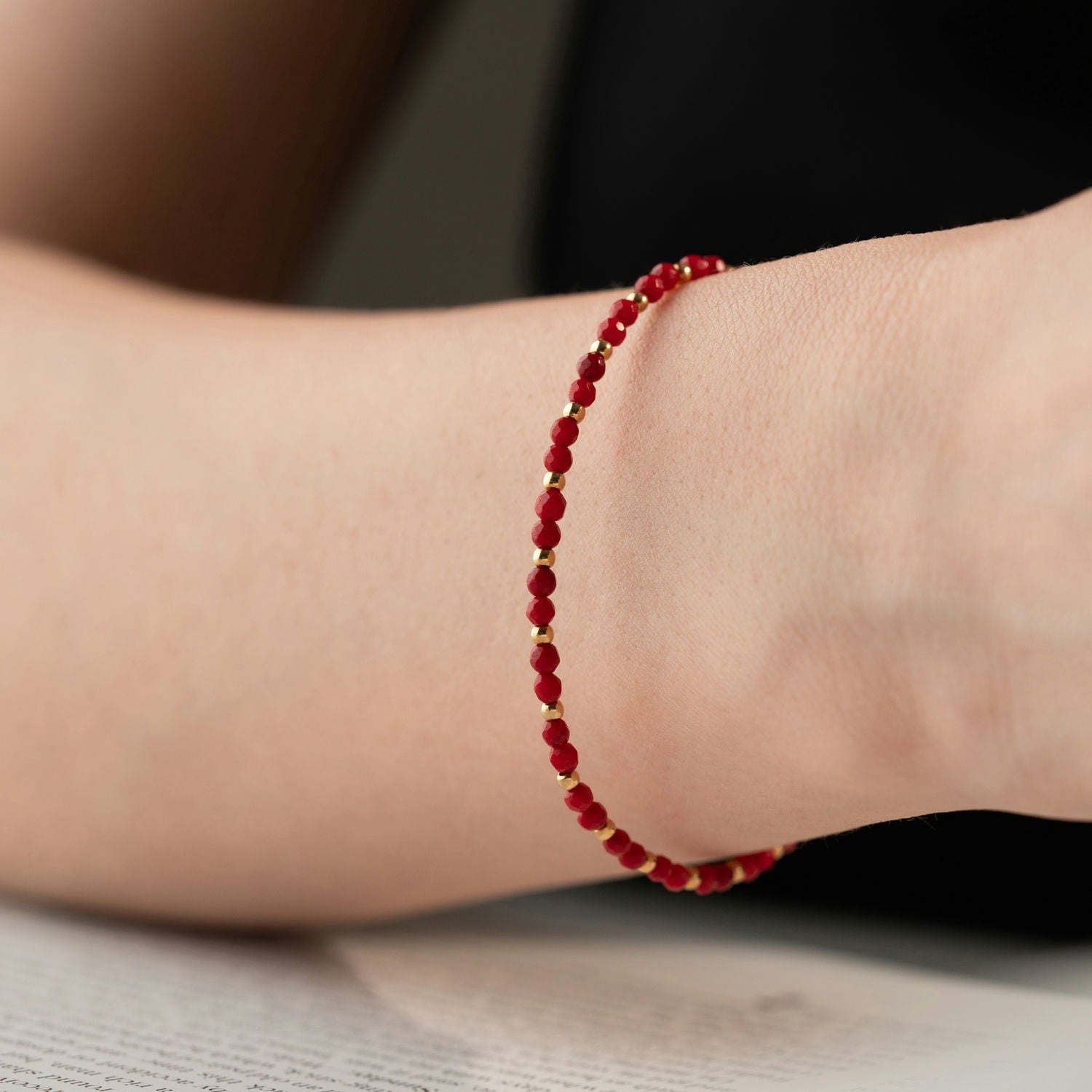 Skinny Coral Bracelet