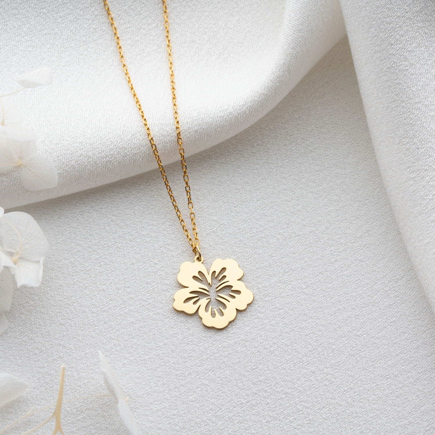 Endless Summer Hibiscus Flower Necklace