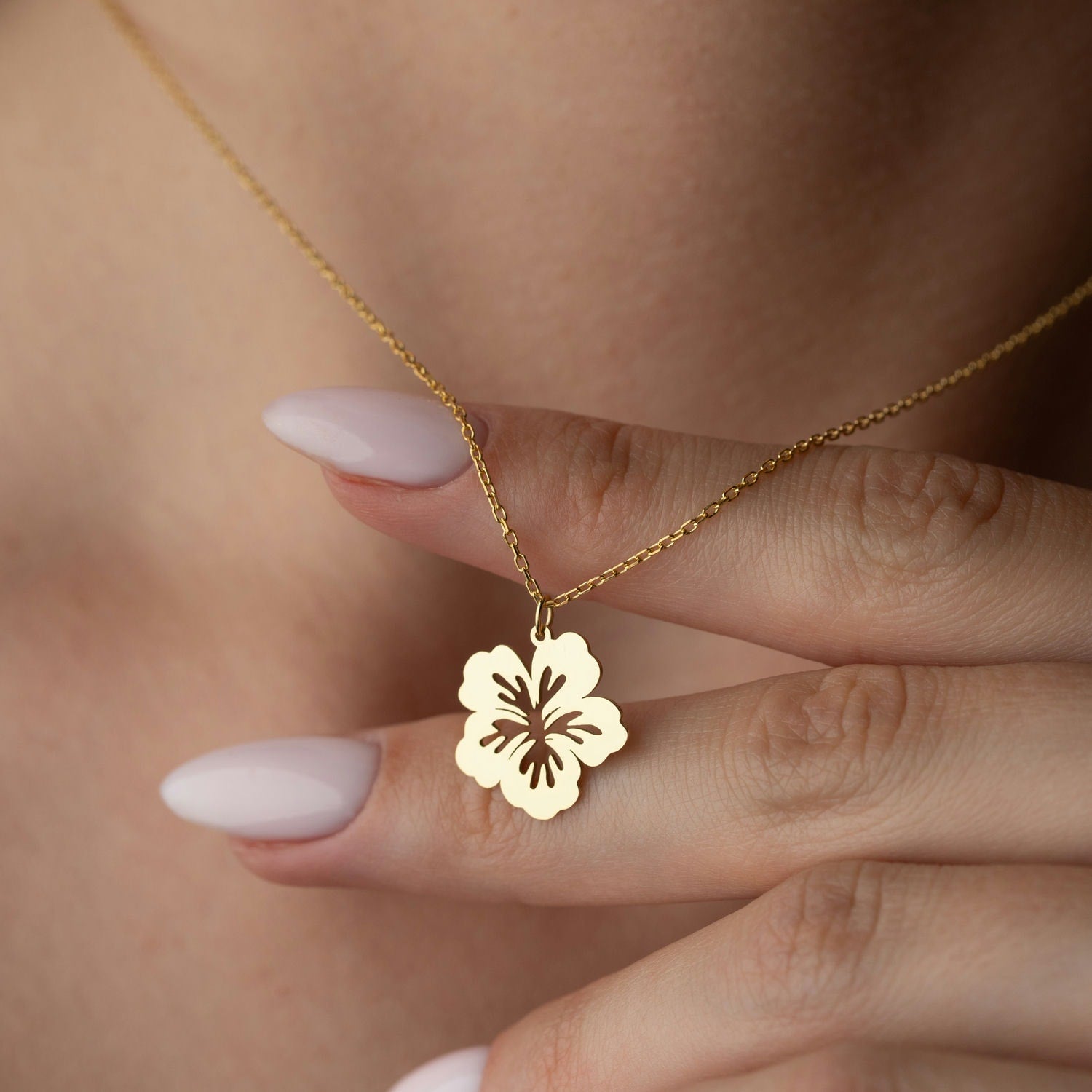 Endless Summer Hibiscus Flower Necklace