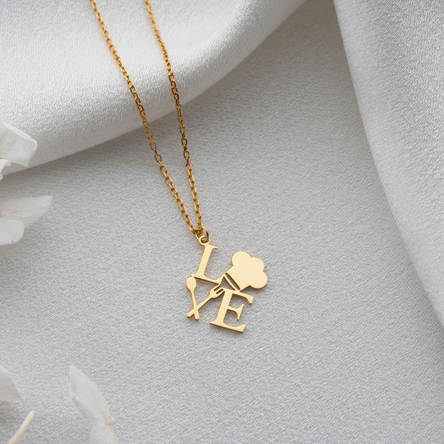 Love to Cook Chef & Baker Necklace