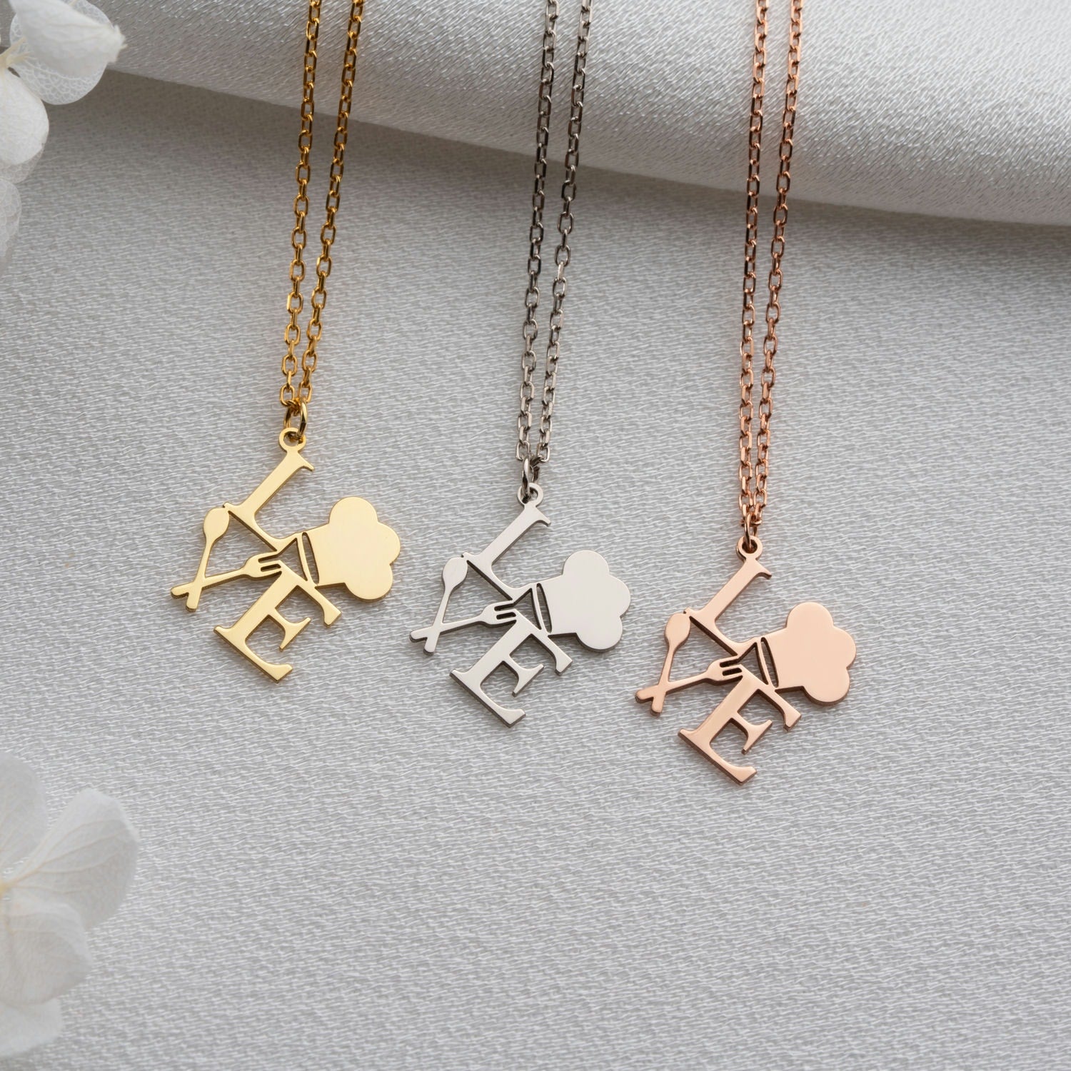 Love to Cook Chef & Baker Necklace