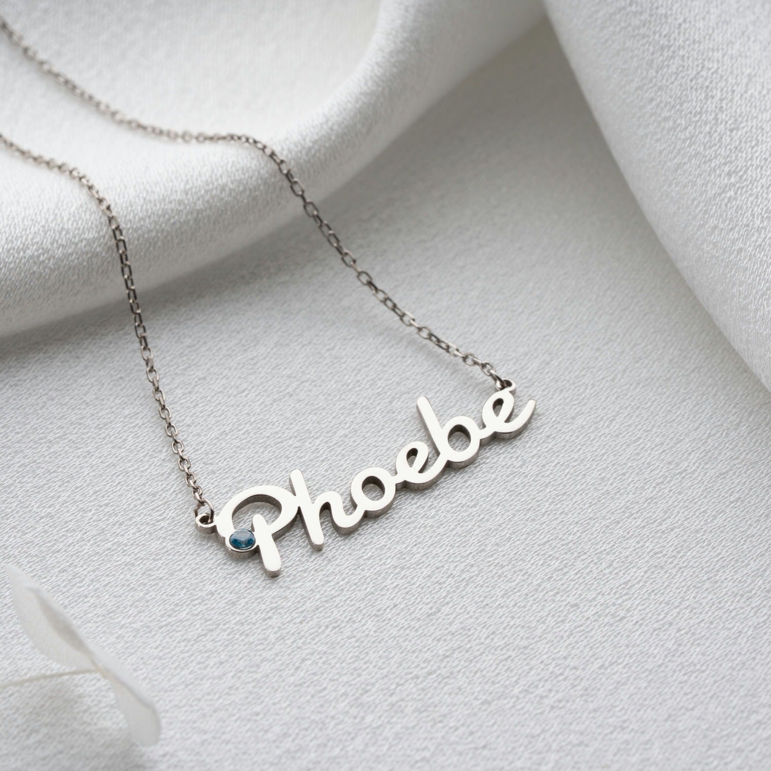 'The Personal Spark' Custom Name & Birthstone Necklace