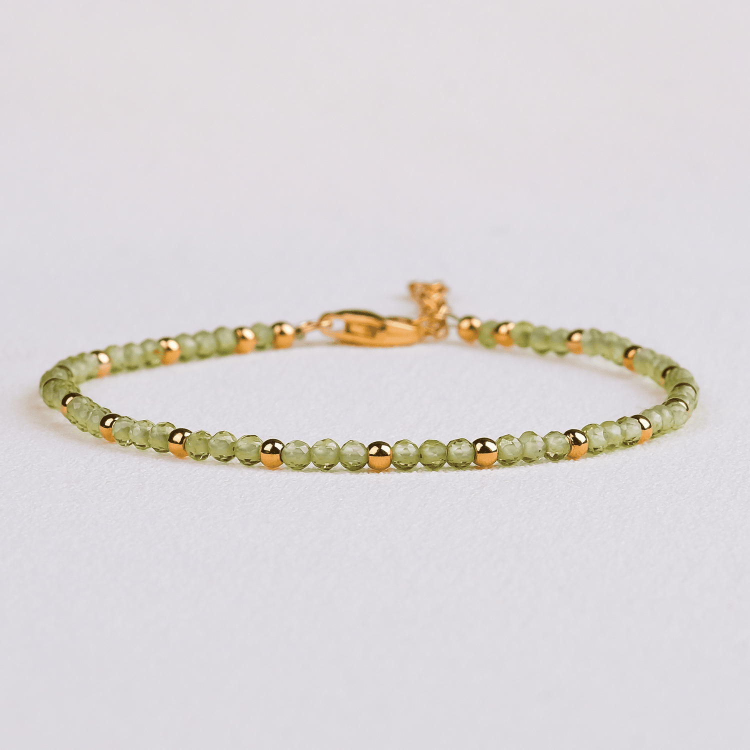 Skinny Peridot Bracelet