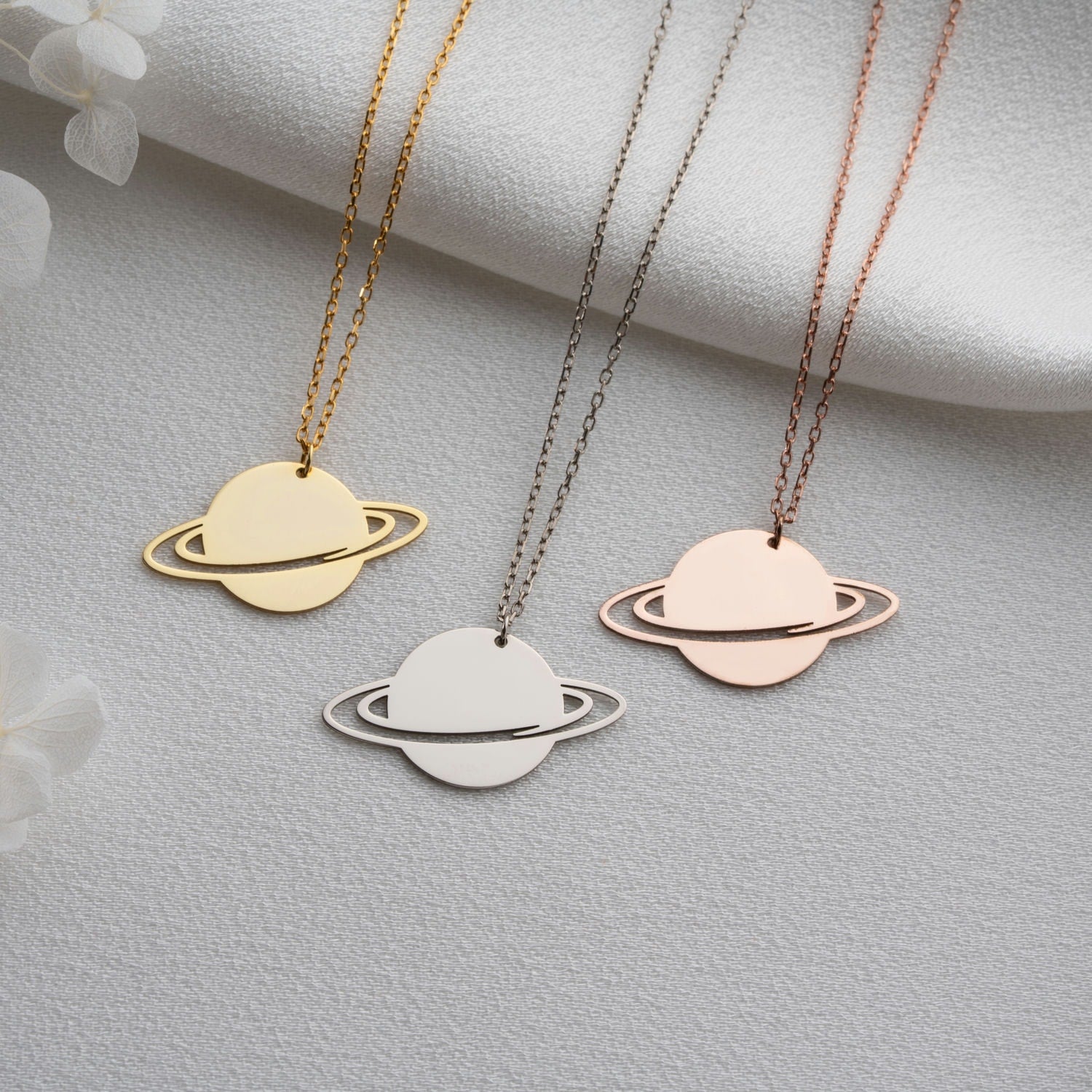 Written in the Stars Saturn Necklace