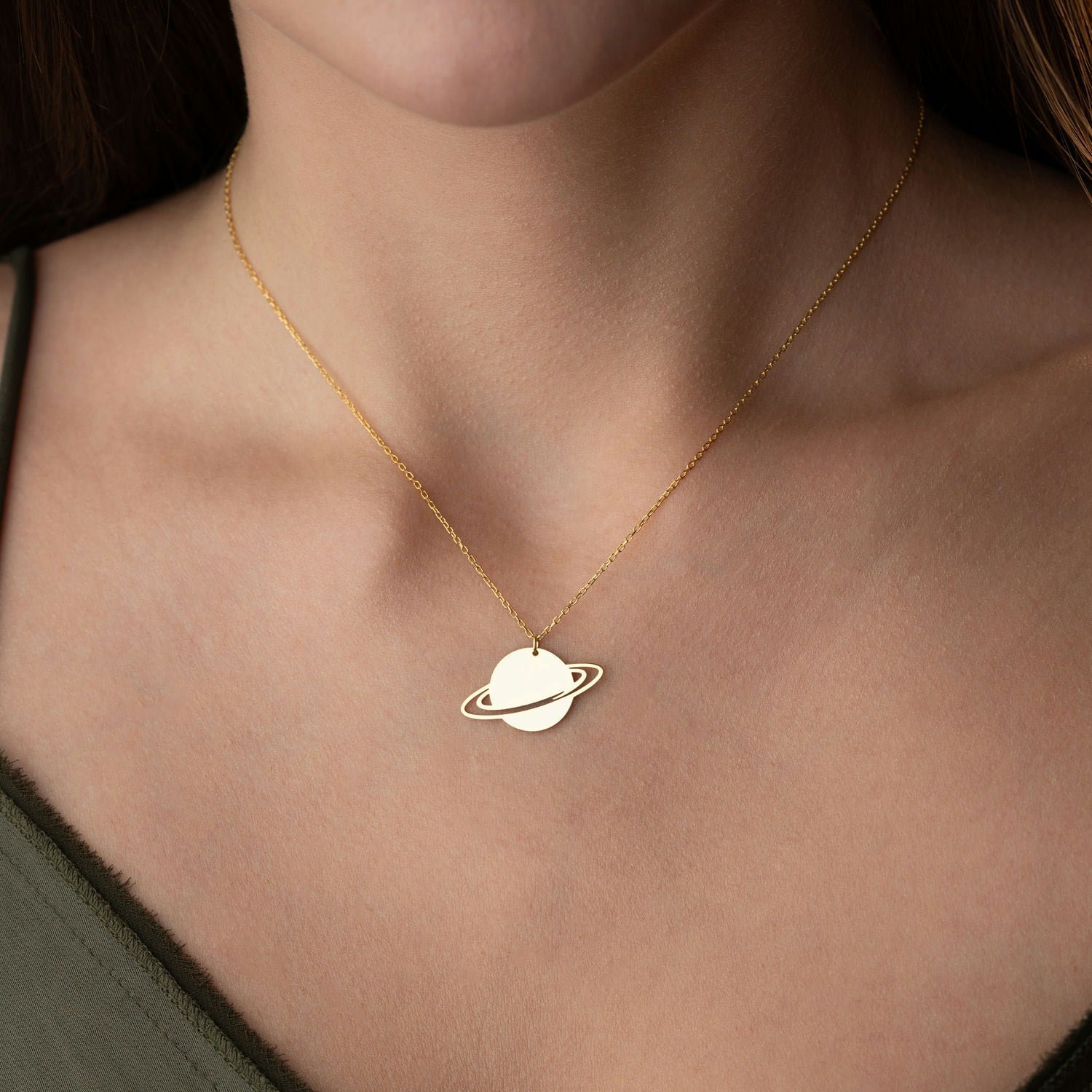 Written in the Stars Saturn Necklace