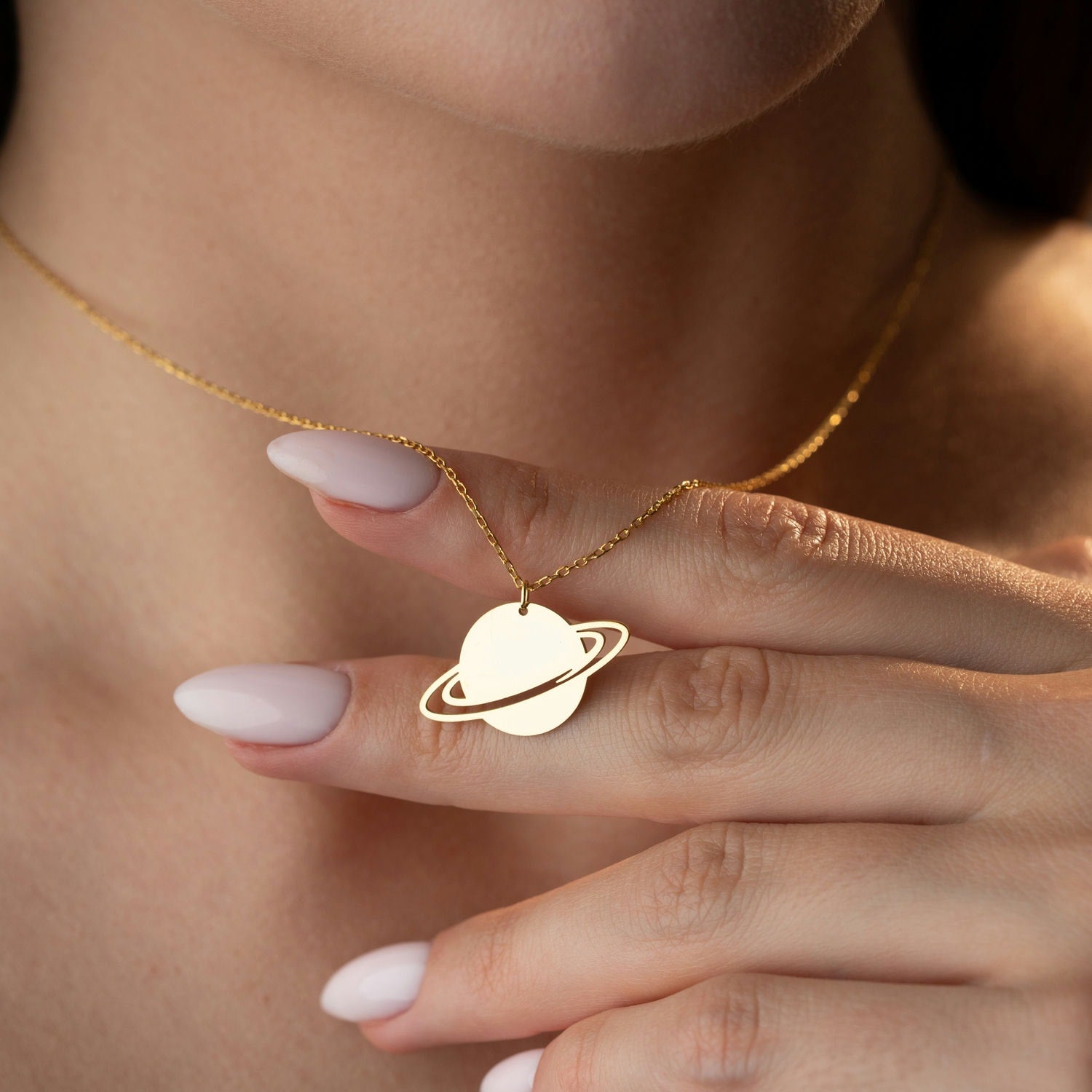 Written in the Stars Saturn Necklace