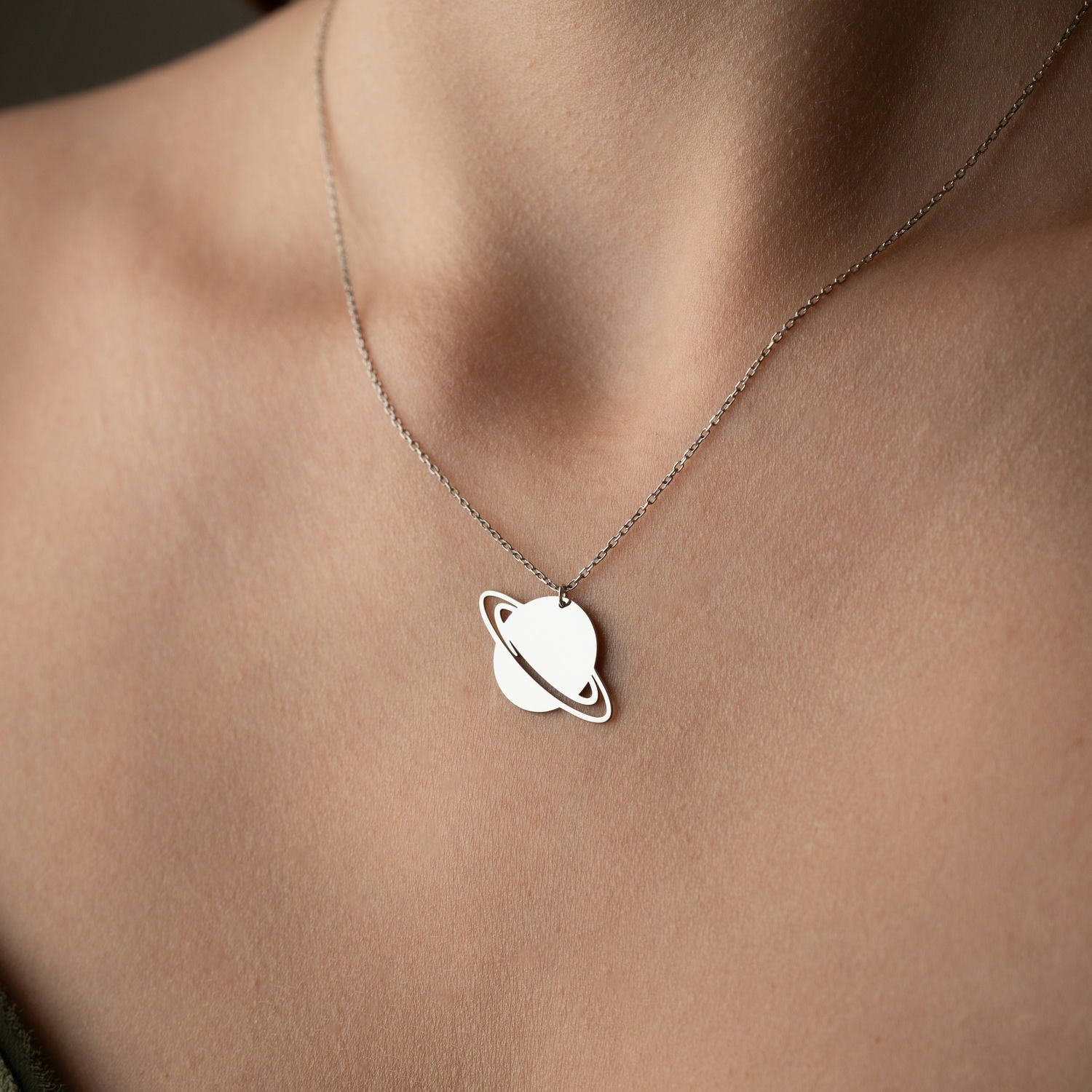 Written in the Stars Saturn Necklace