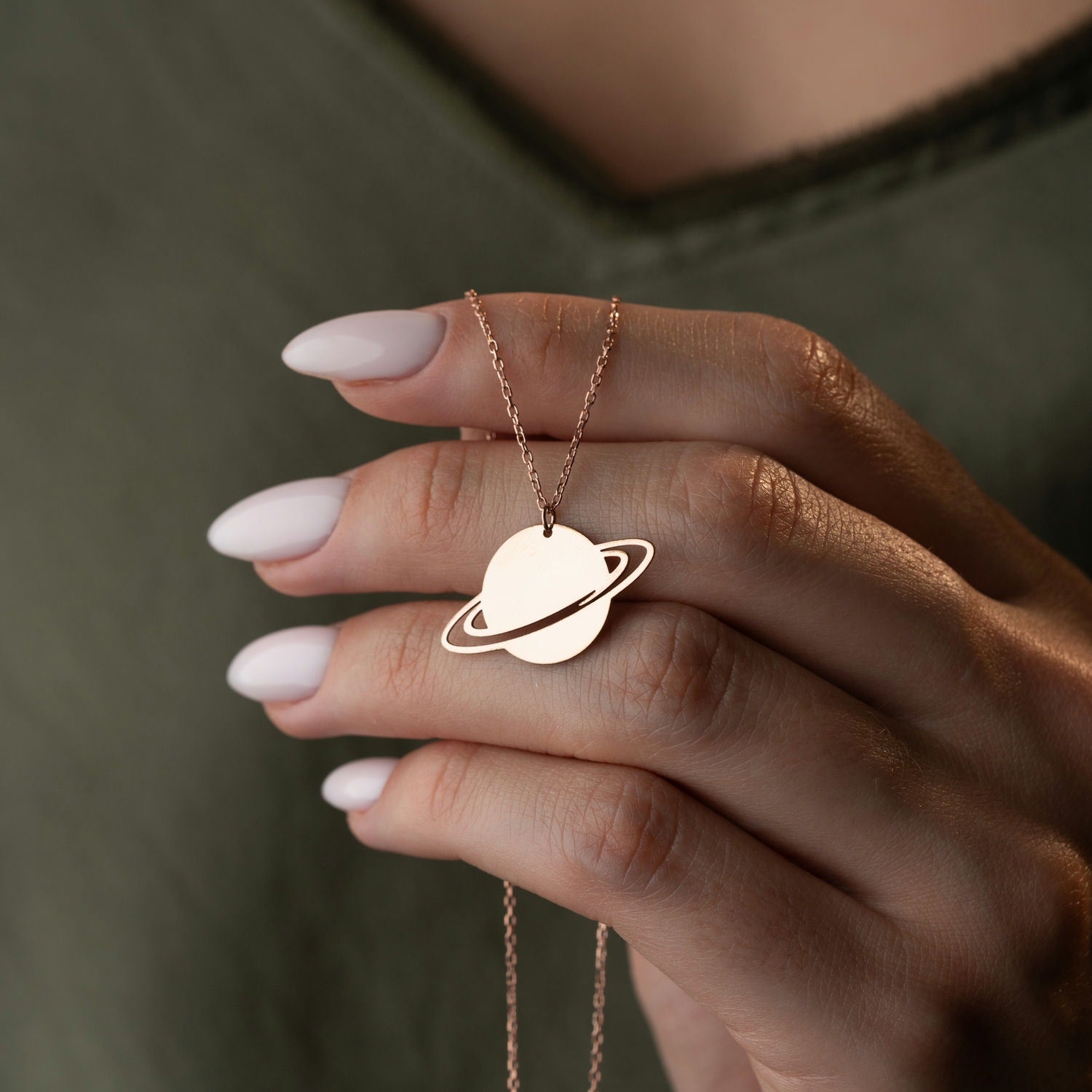 Written in the Stars Saturn Necklace