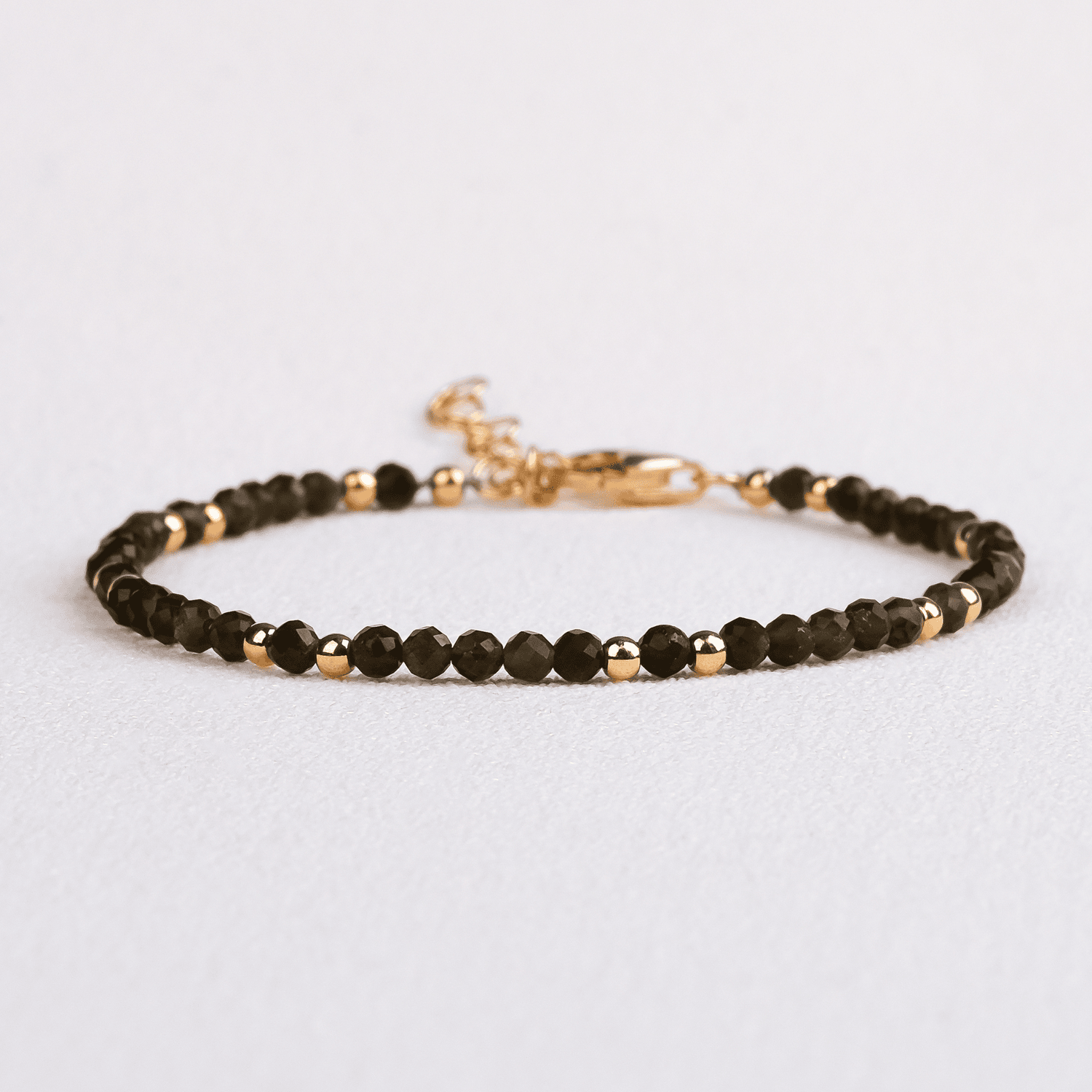 Skinny Smoky Quartz Bracelet