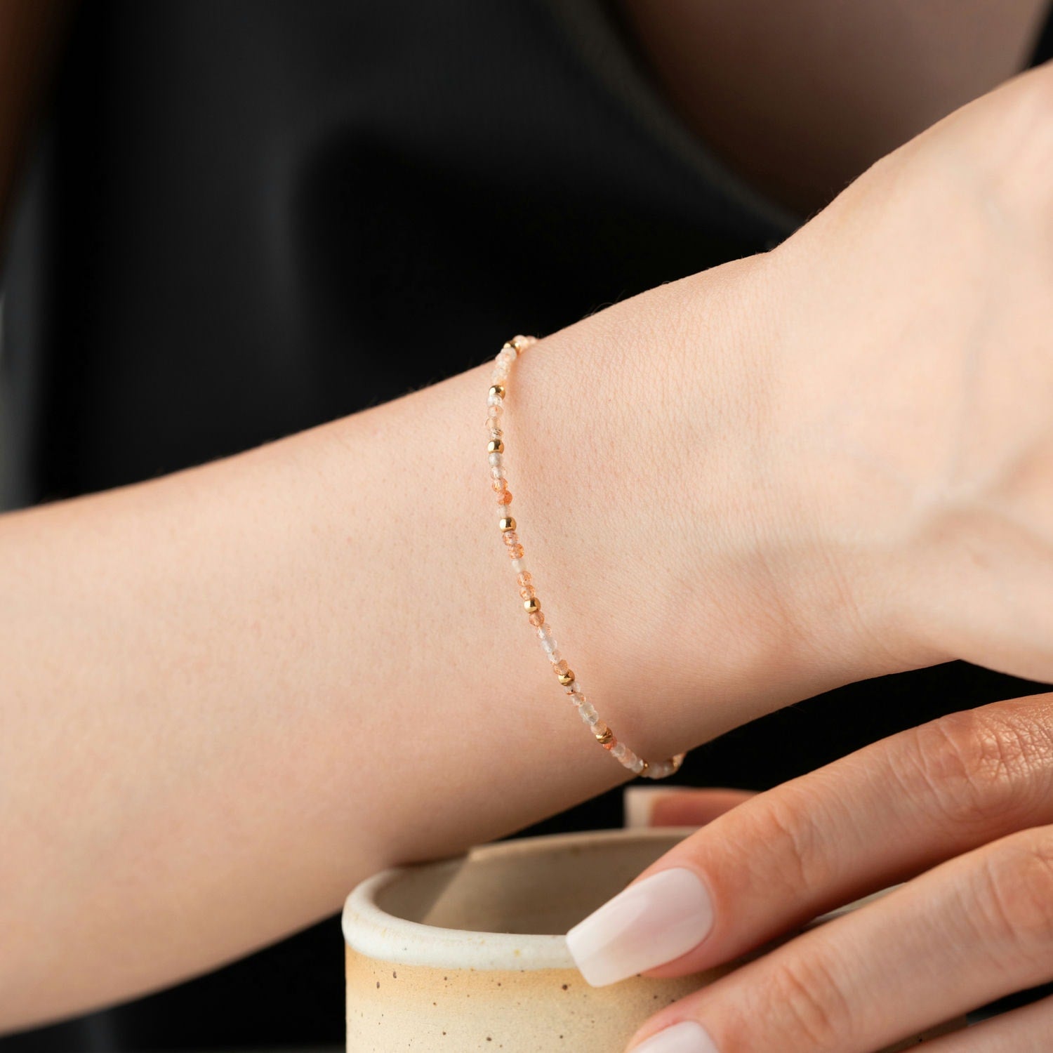 Skinny Sunstone Bracelet