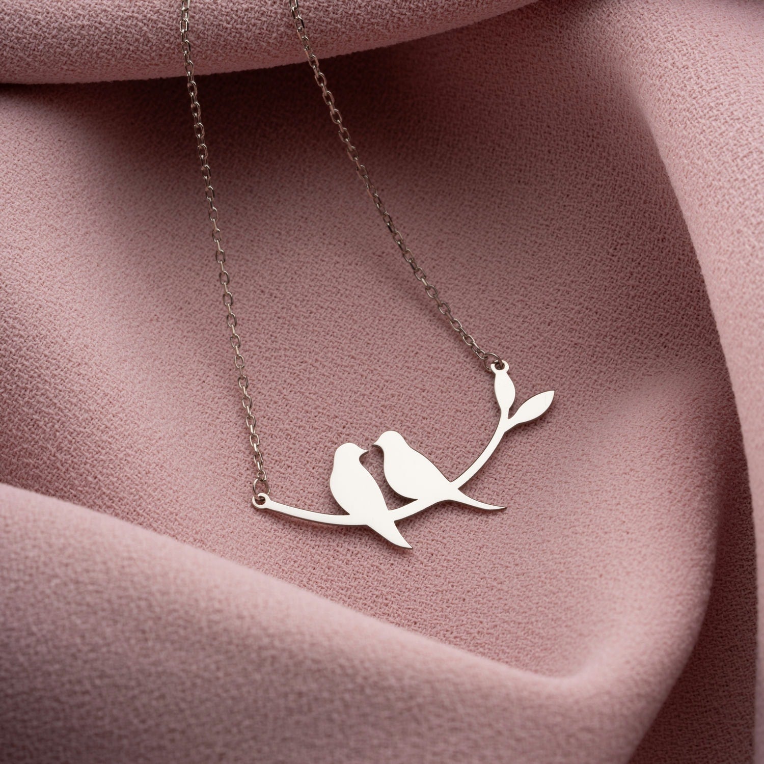 Two Birds on a Branch Necklace