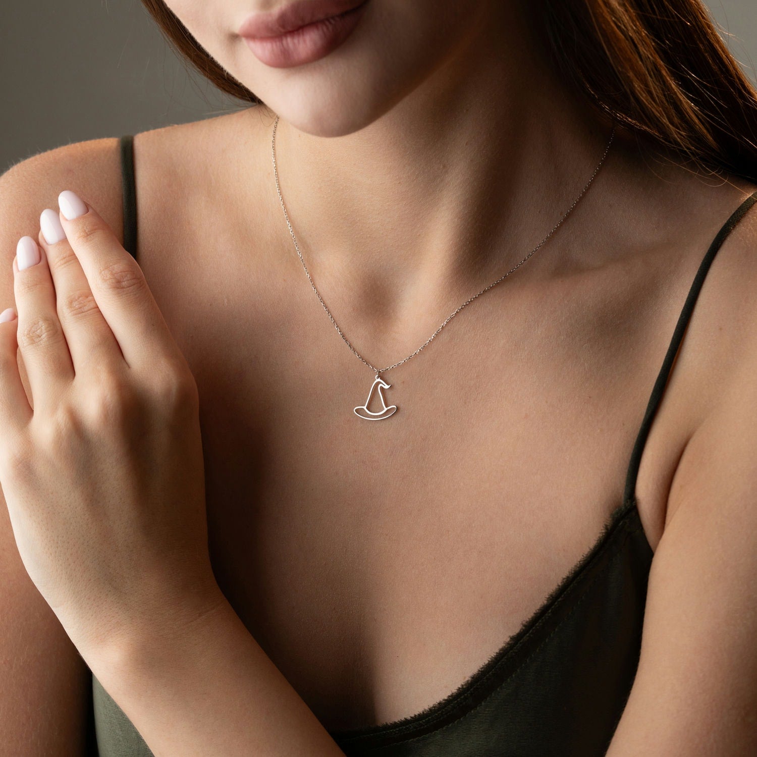 Little Book of Spells Witch Hat Necklace
