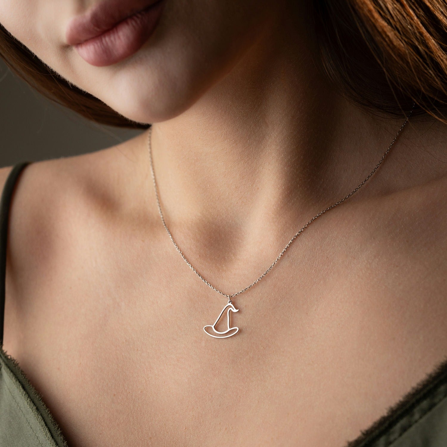 Little Book of Spells Witch Hat Necklace